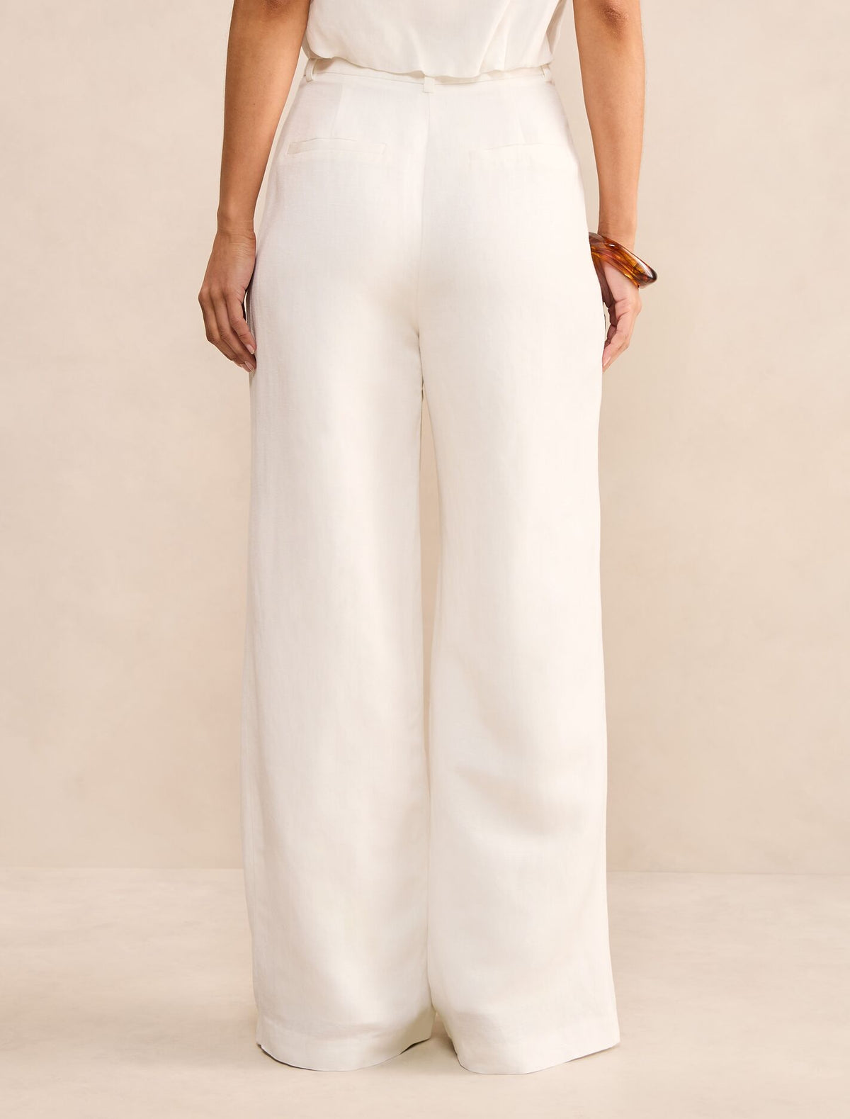 Eva Petite Linen Wide Leg Pants