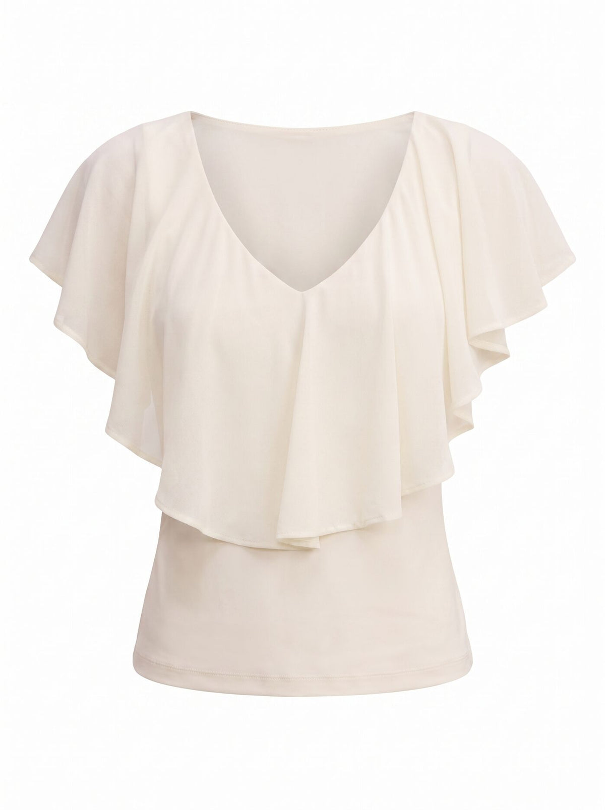 Valentina V Neck Ruffle Top Forever New