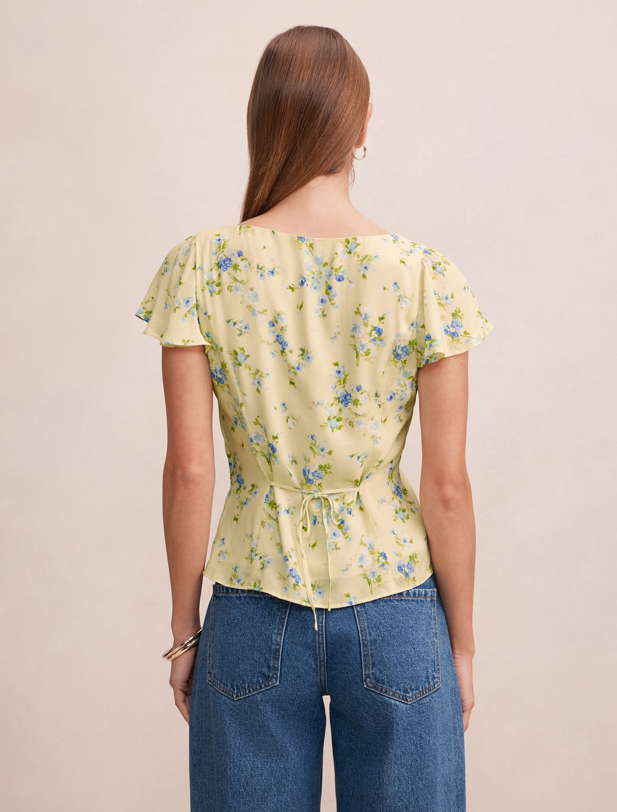 Daphne Flutter Sleeve Blouse Forever New