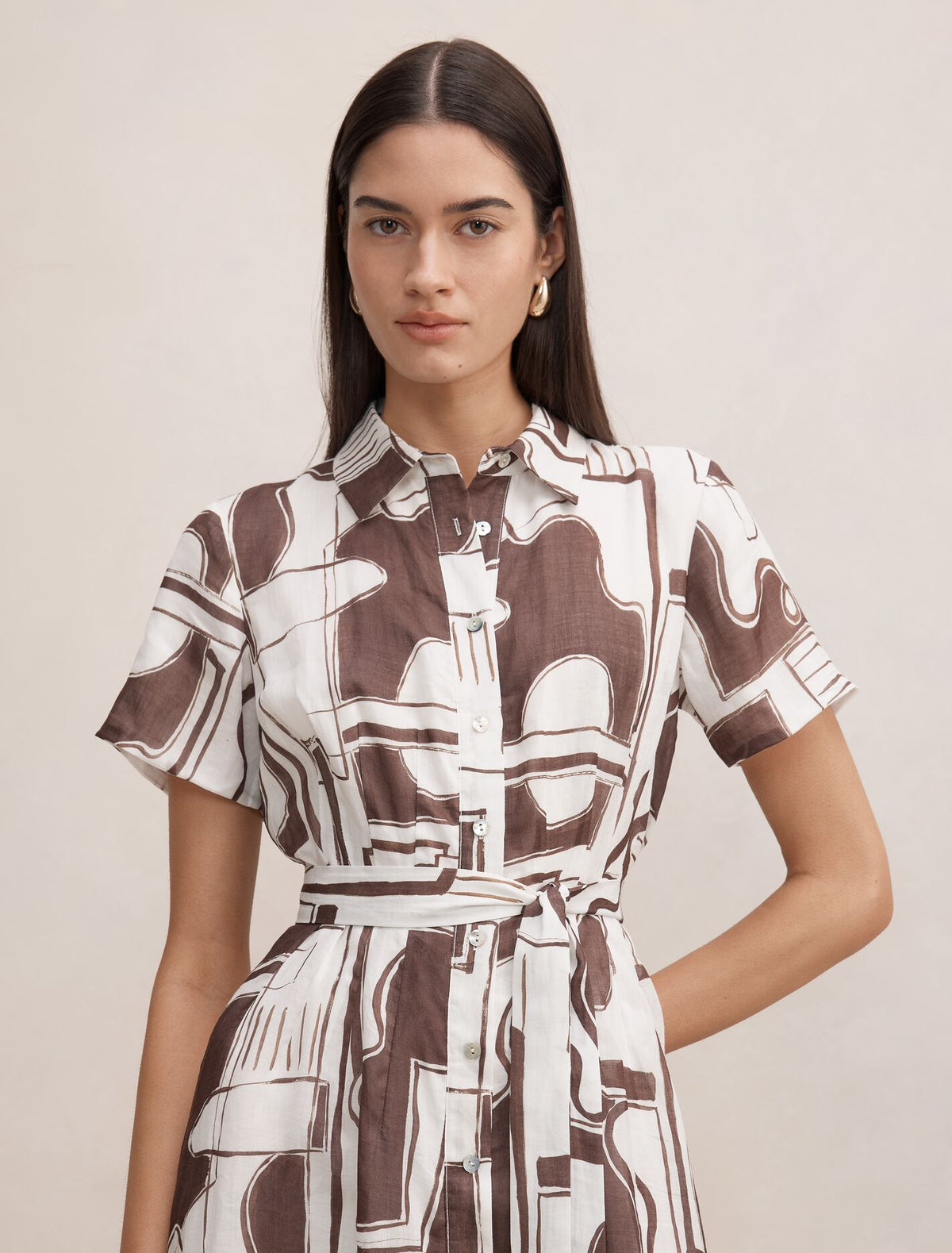 Joy Short Sleeve Midi Dress Forever New
