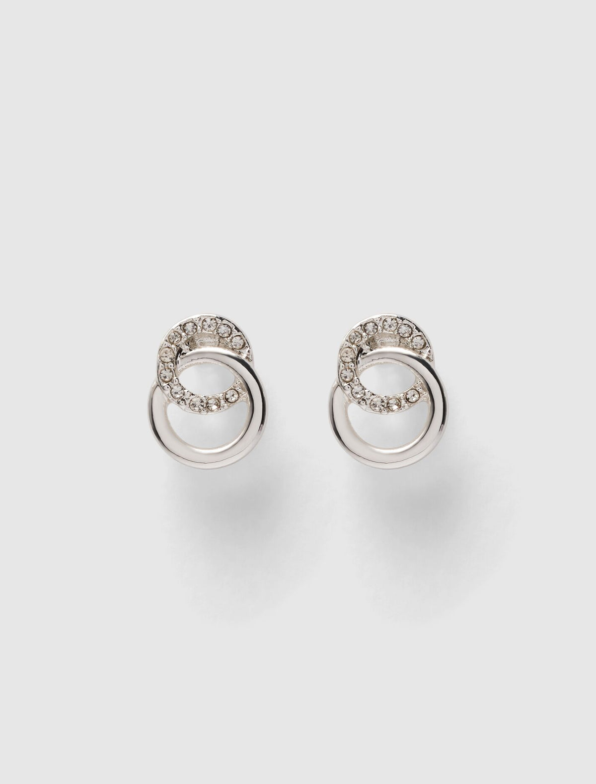 Cici Circle Link Earrings 0 Silver Crystal Forever New
