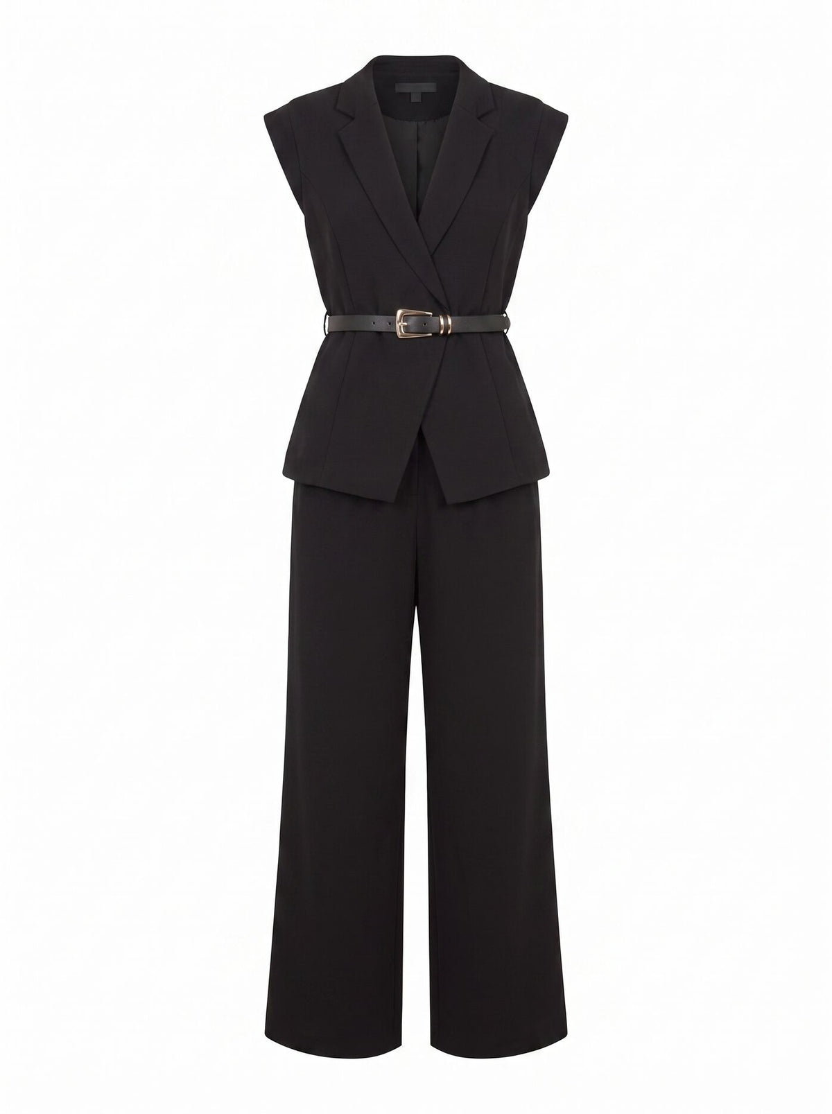 Ayla Tailored Belted Jumpsuit
