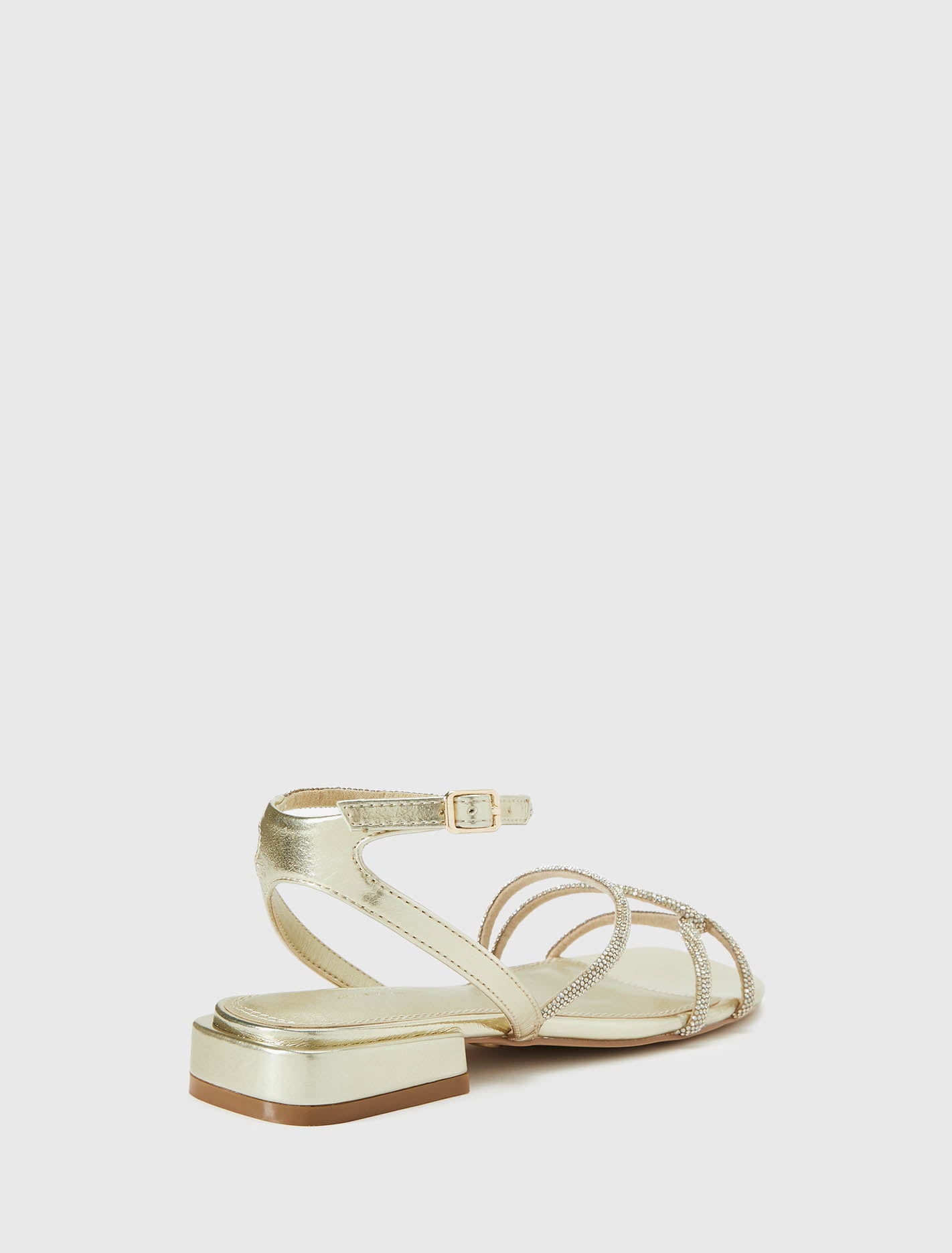 Dominique 2 Diamante Strap Flat Pm Sandal