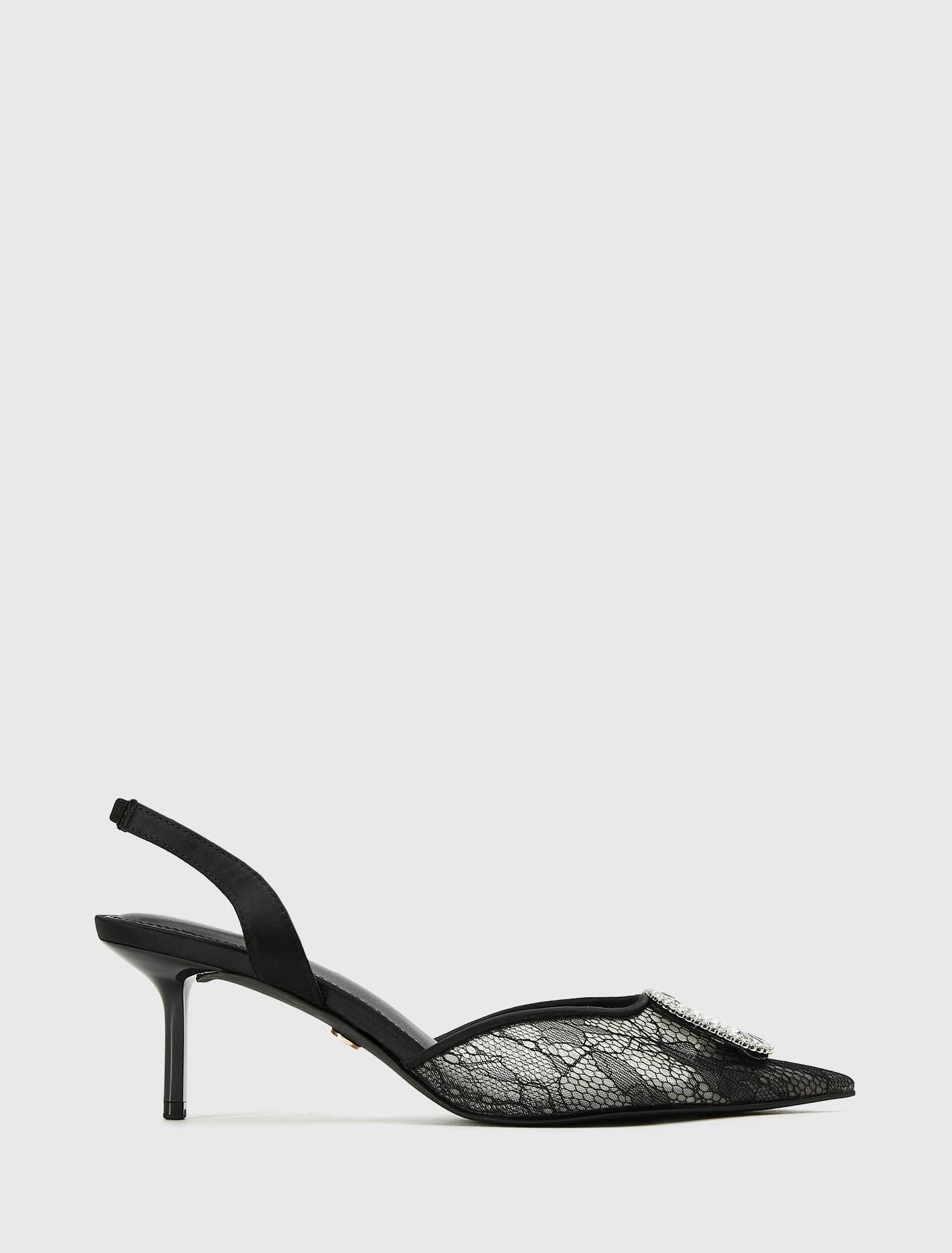 Ruby Pm Slingback Court Heel Black Forever New