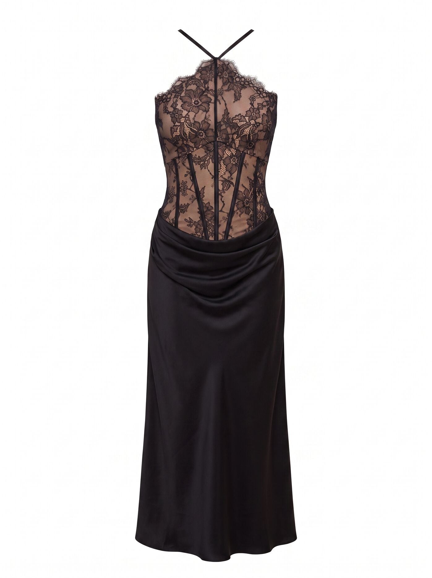 Nellie Lace Halter Maxi Dress Forever New