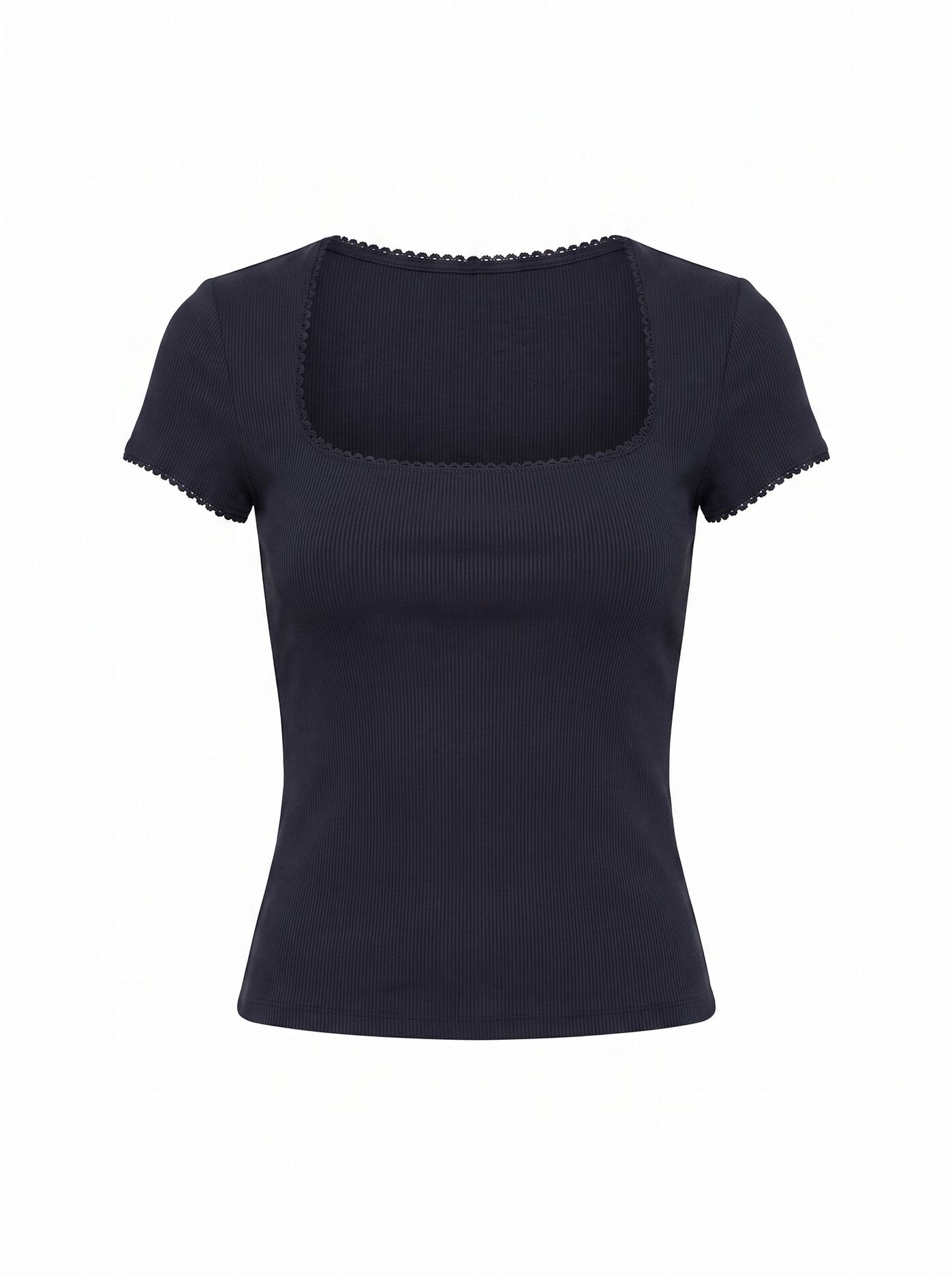 Esther Scoop Neck Trim T-Shirt Forever New