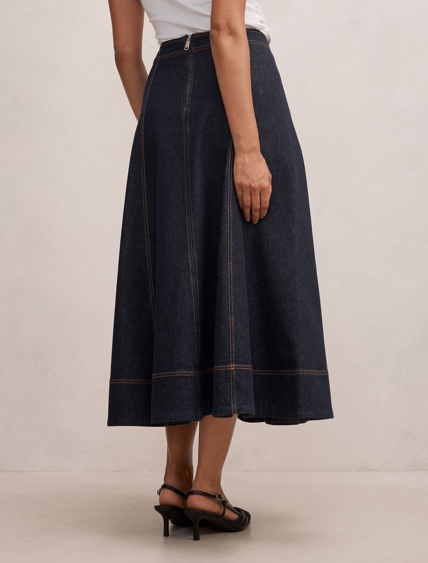 Georgia Denim Maxi Skirt Forever New