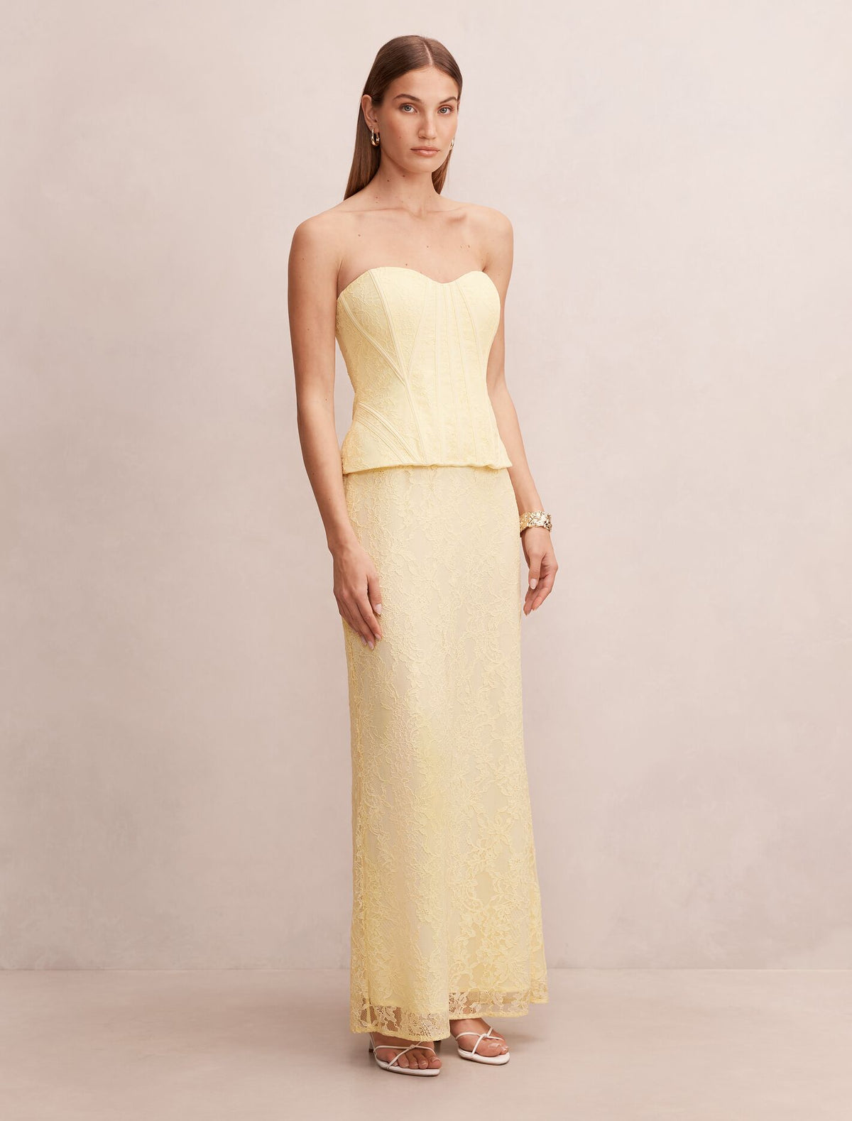 Myla Lace Corset Maxi Dress Forever New