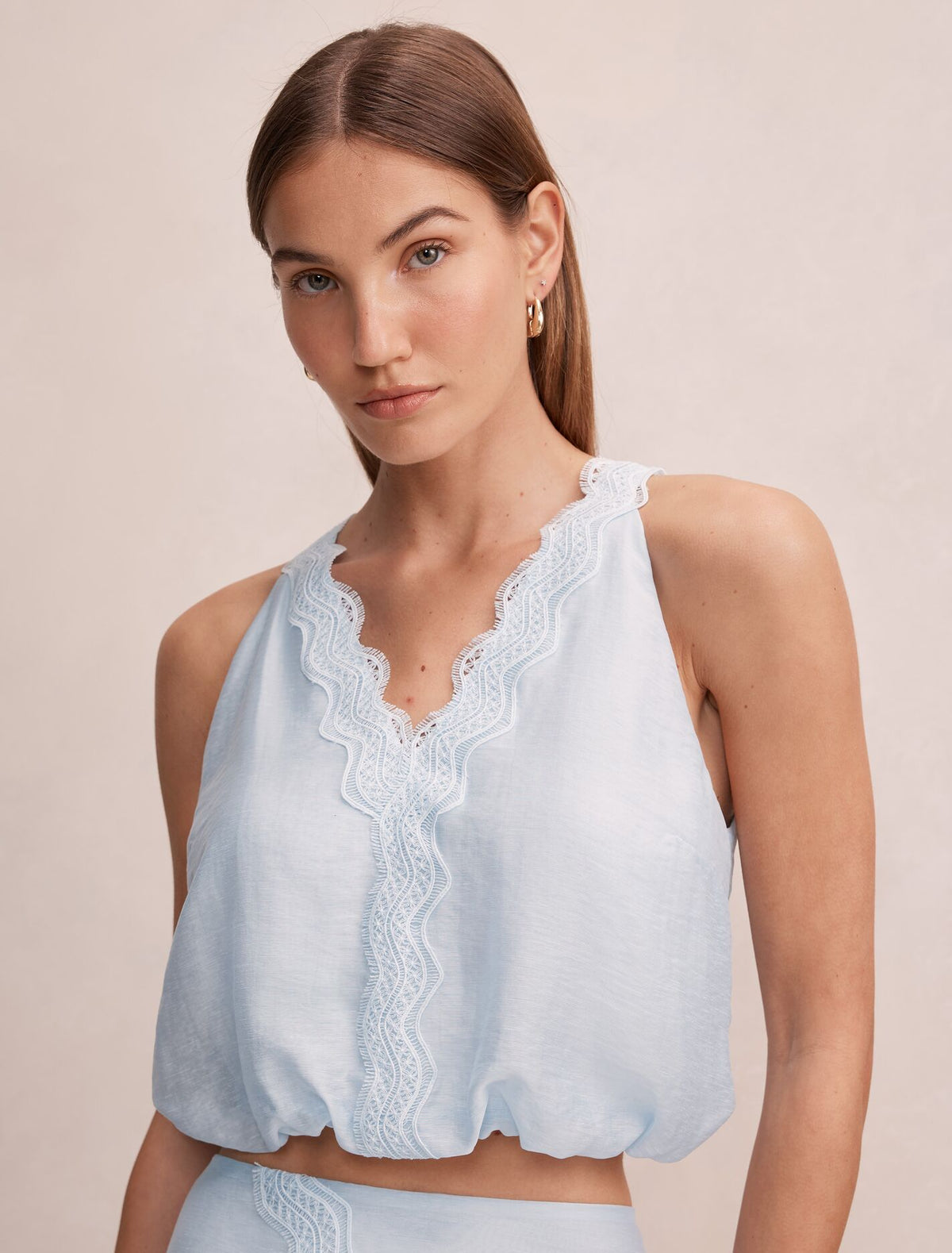 Maeve Lace Tie Top Forever New