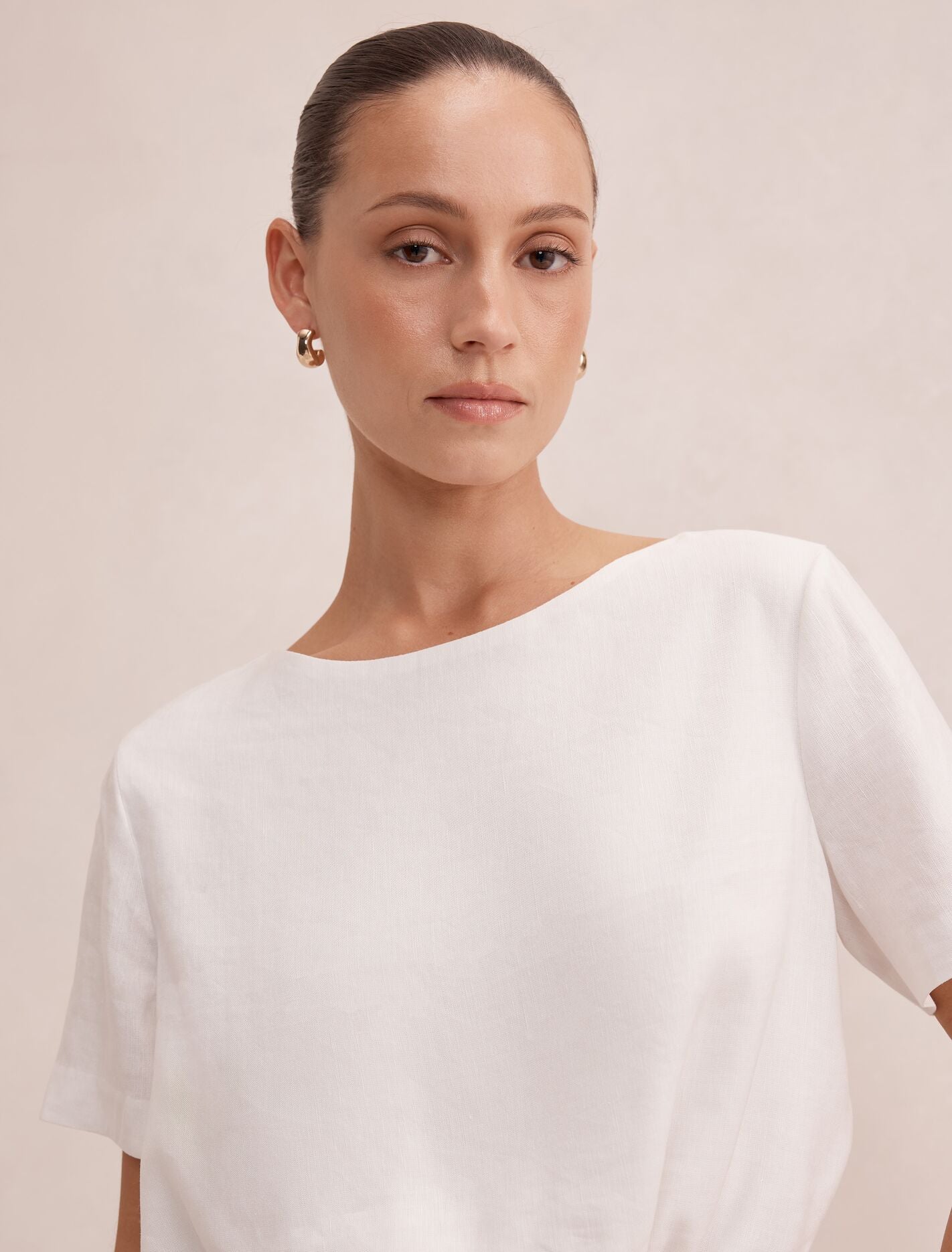 Rosie Petite Bubble Linen Top