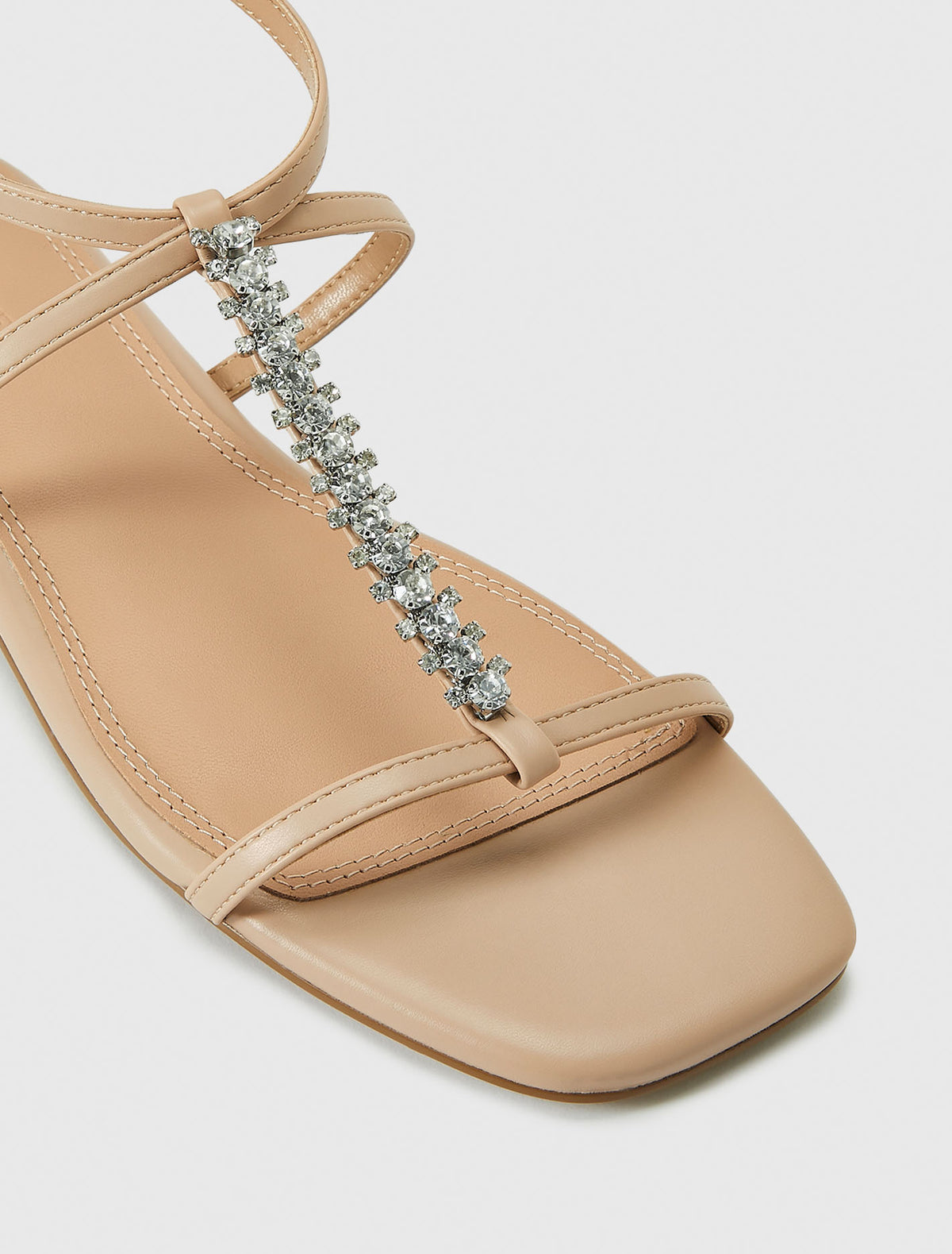 Tate Tbar Embellished Flat Sandal Forever New