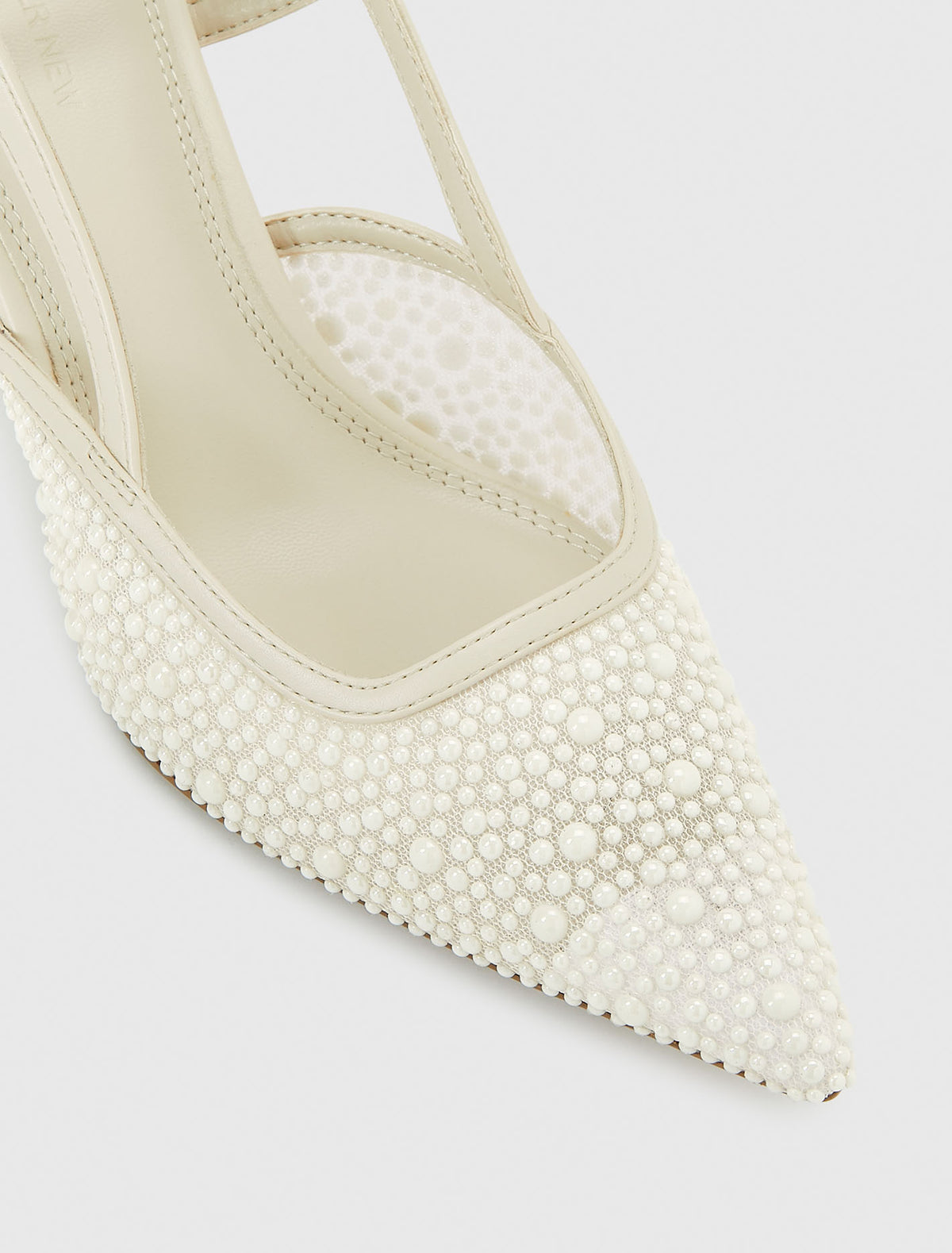 Kaia Pearl Trim Slingback Heel Forever New