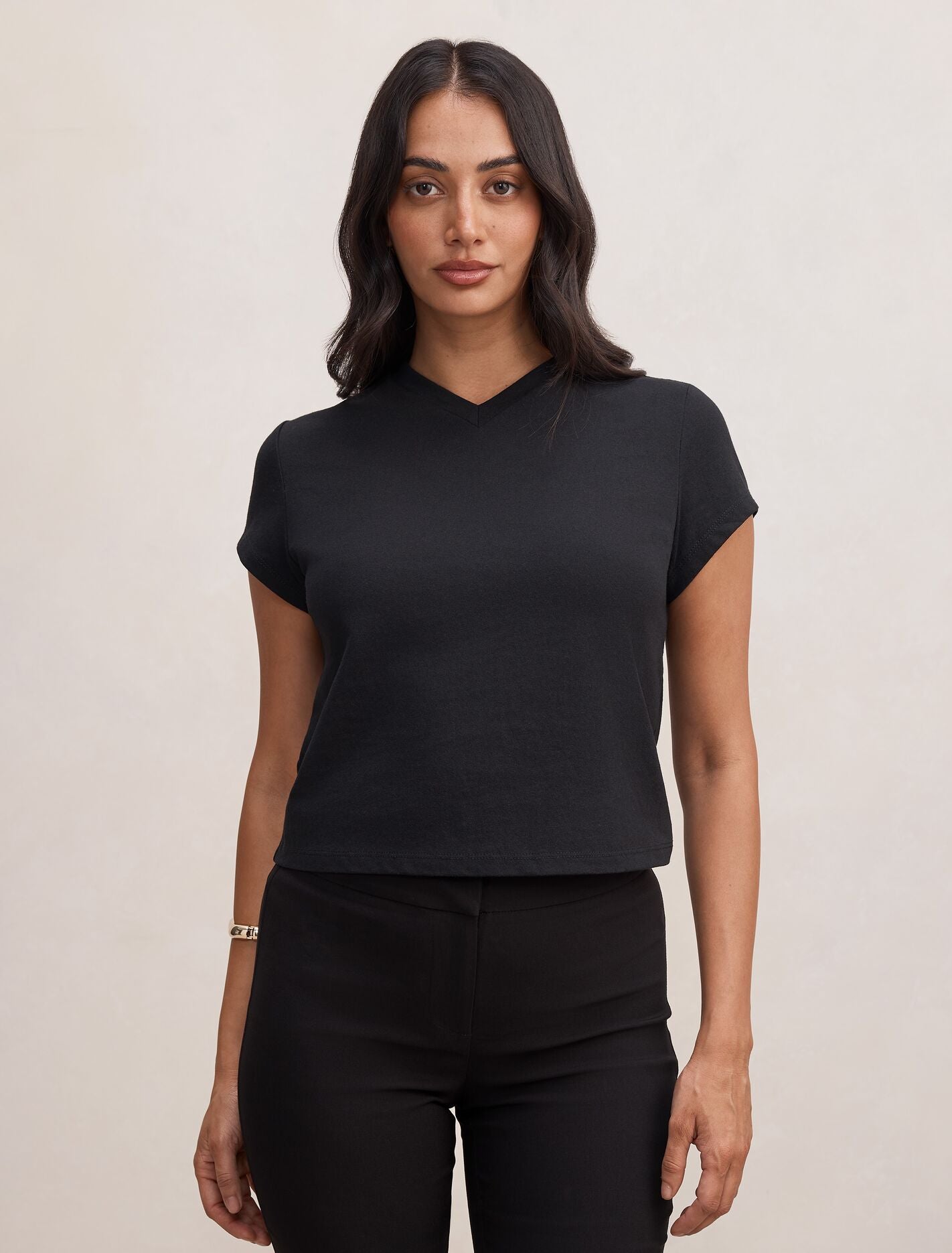 Portia V Neck Baby T-Shirt Forever New