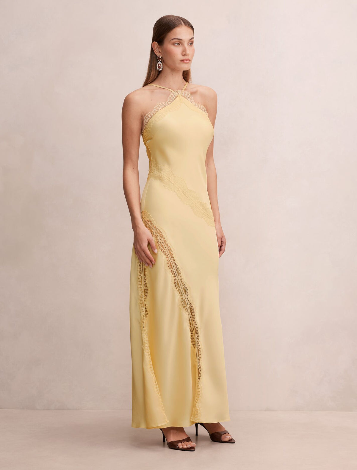 Cosette Lace Insert Maxi Dress Forever New