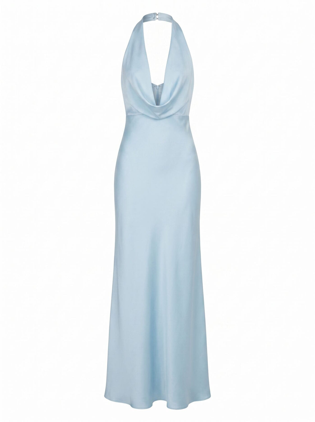 Becca Cowl Halter Satin Dress Forever New