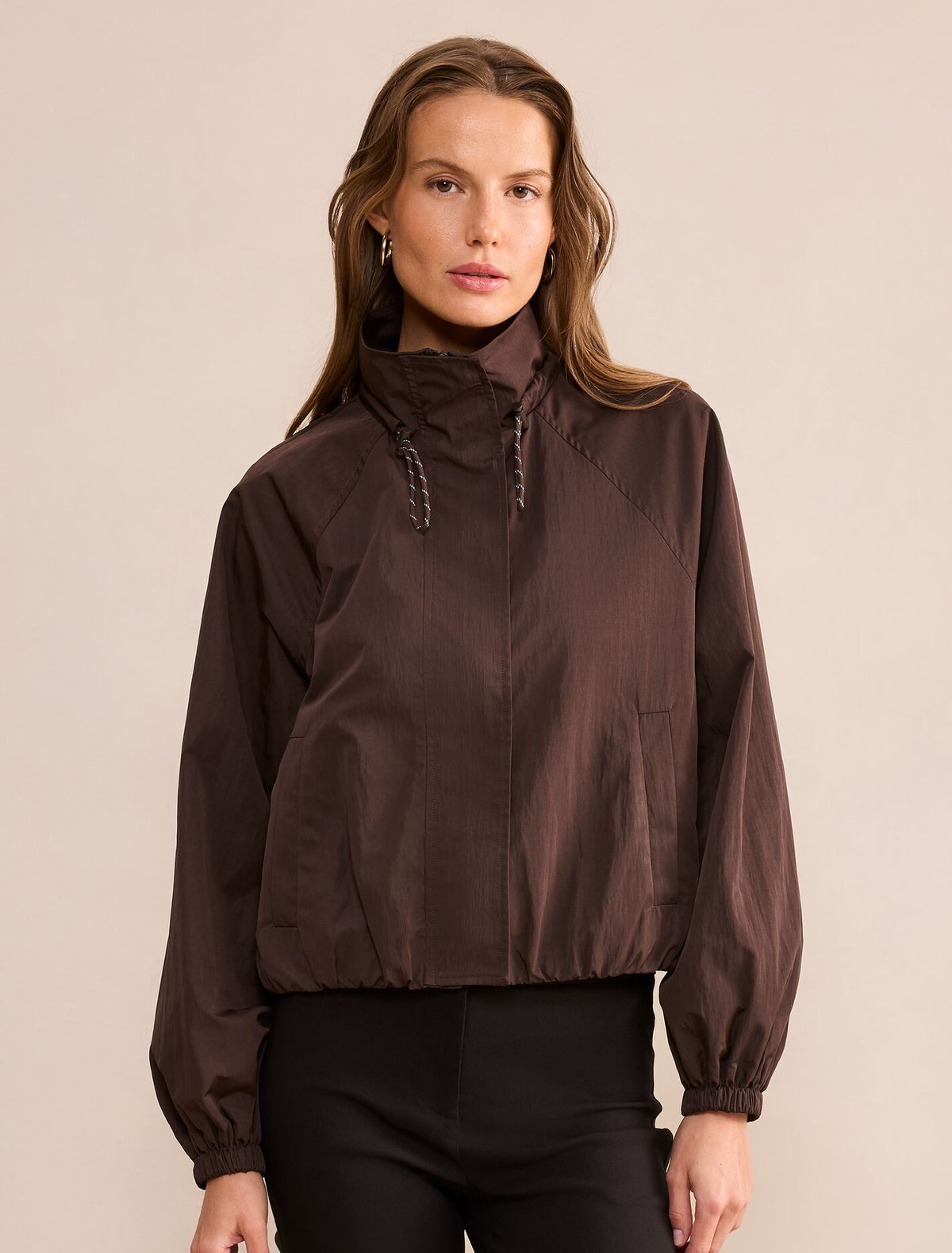 Rylie Windbreaker Jacket Chocolate Forever New
