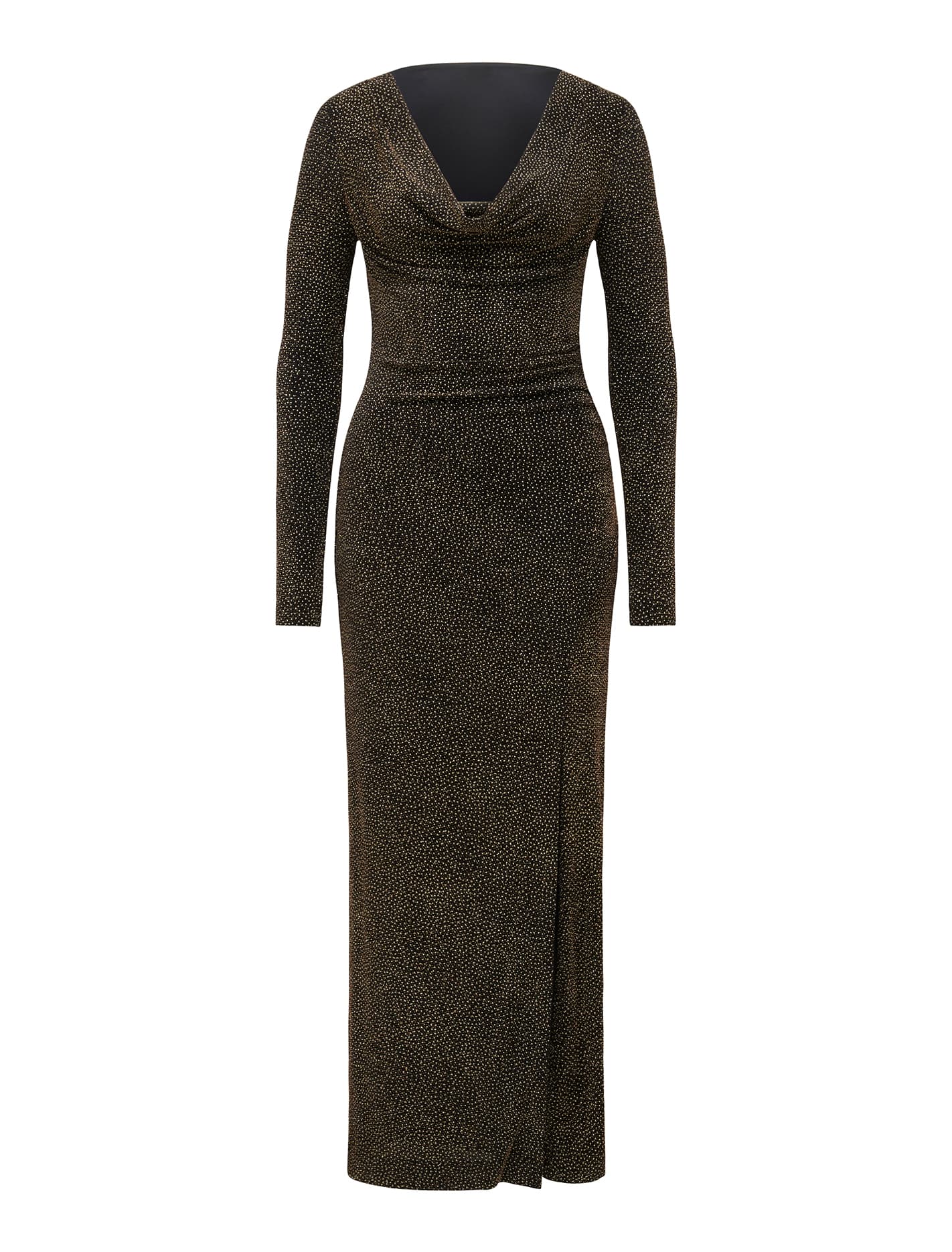 Reva Cowl Neck Glitter Midi Dress Forever New