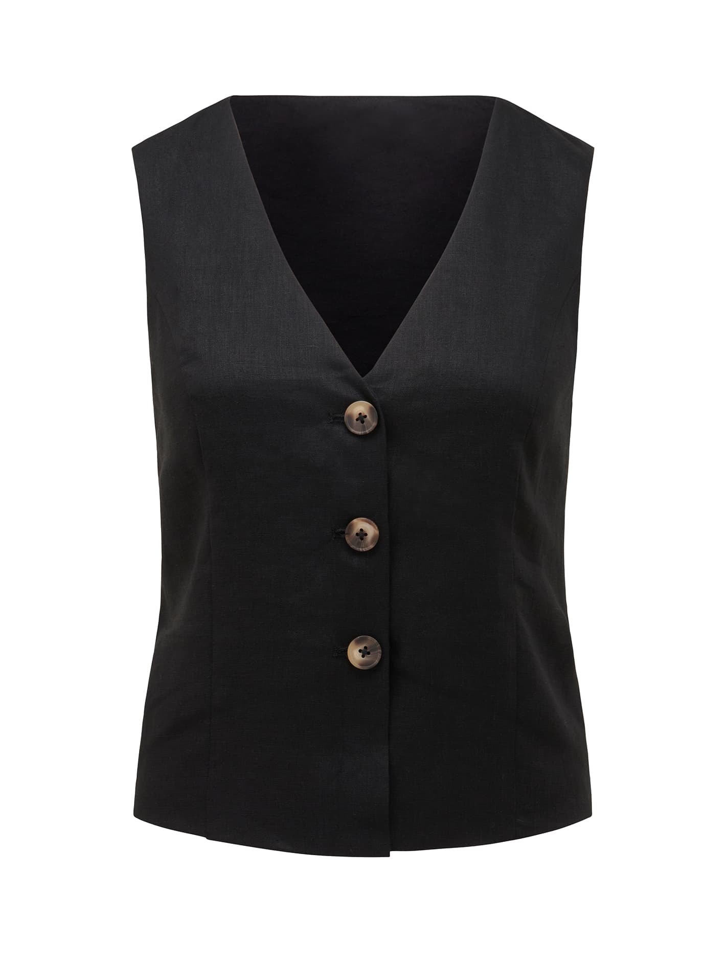 Veruca Linen Vest Top Forever New