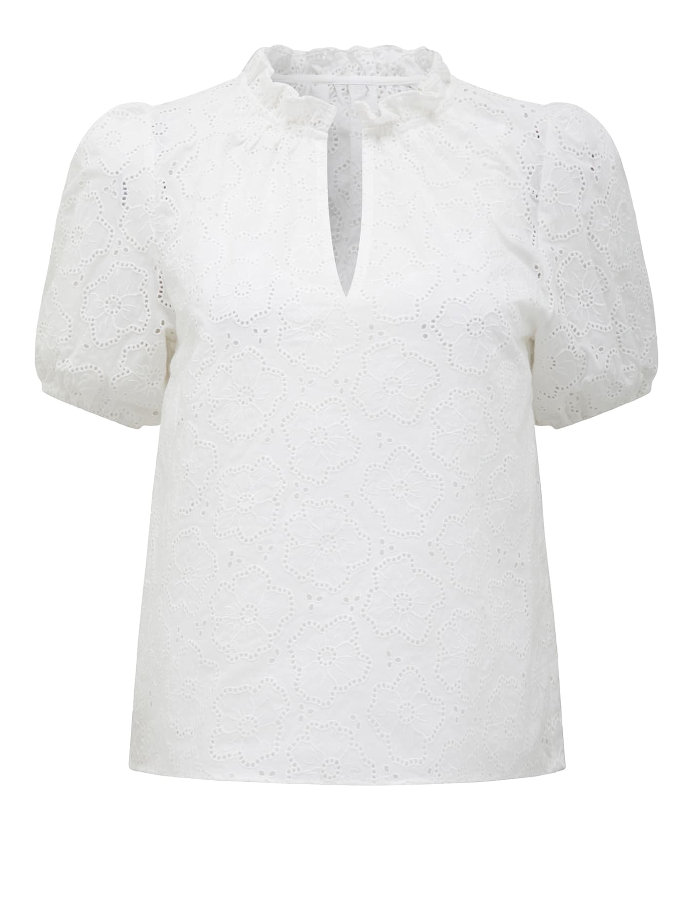Tottie Short Sleeve Broderie Top Forever New