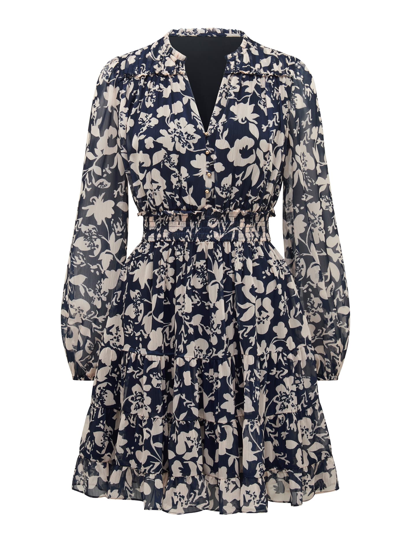 Adley Ruffle Mini Dress Forever New