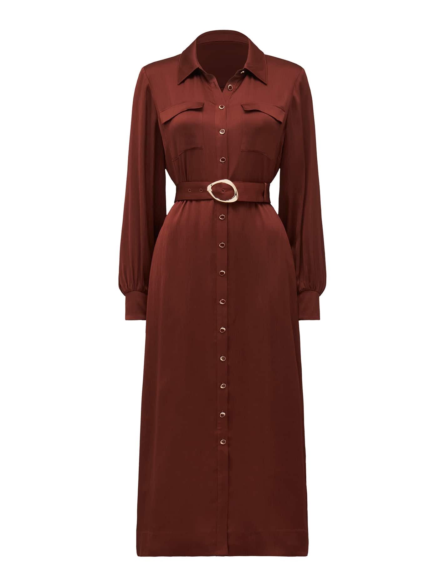Gracie Petite Shirt Midi Dress Forever New