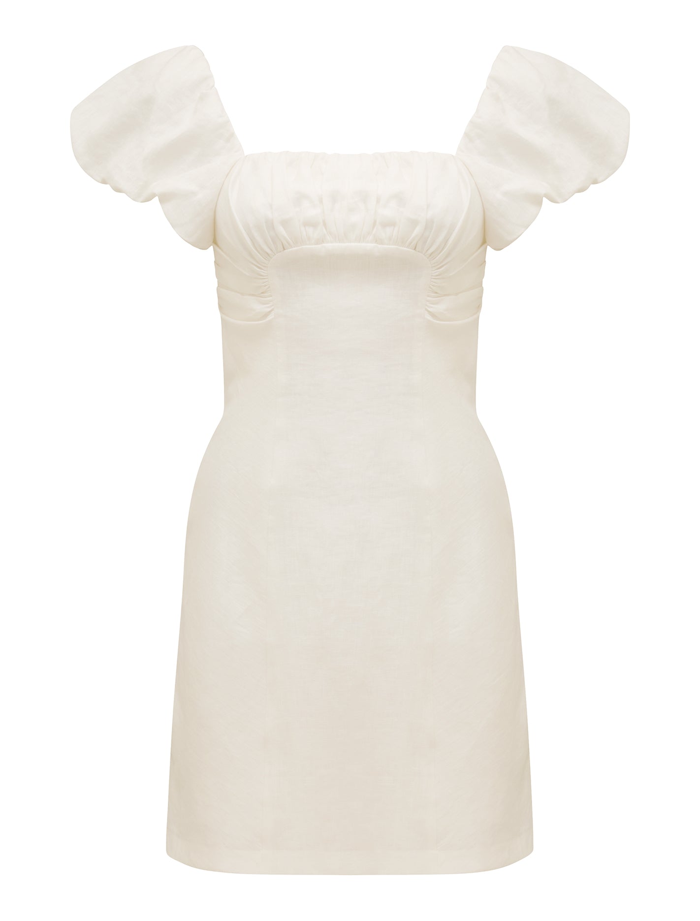 Aspen Ruched Mini Dress Forever New