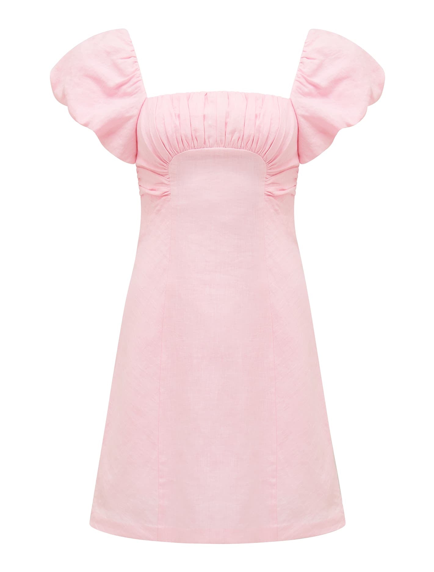 Aspen Ruched Mini Dress Forever New