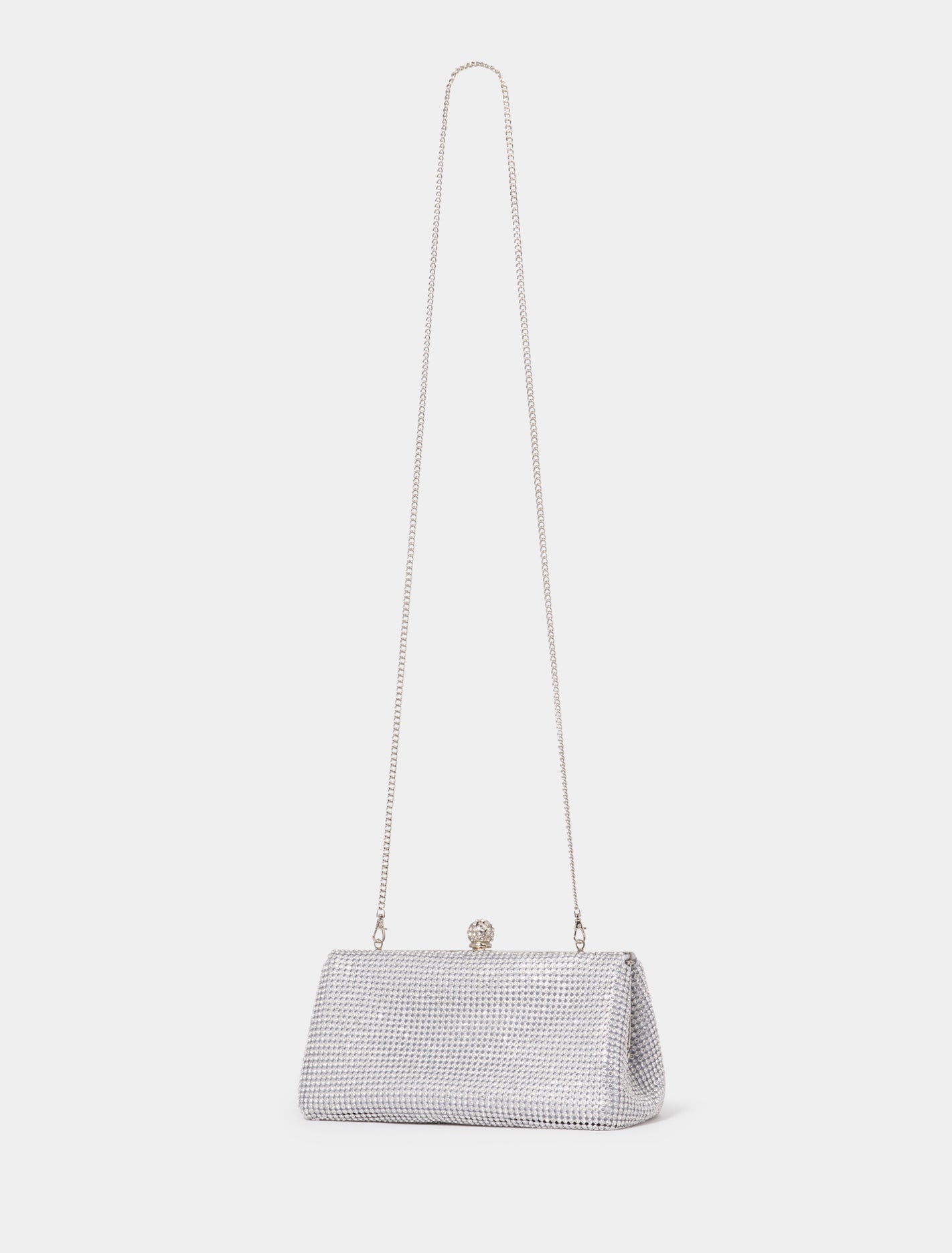 Shae Shiny Frame Clutch Forever New