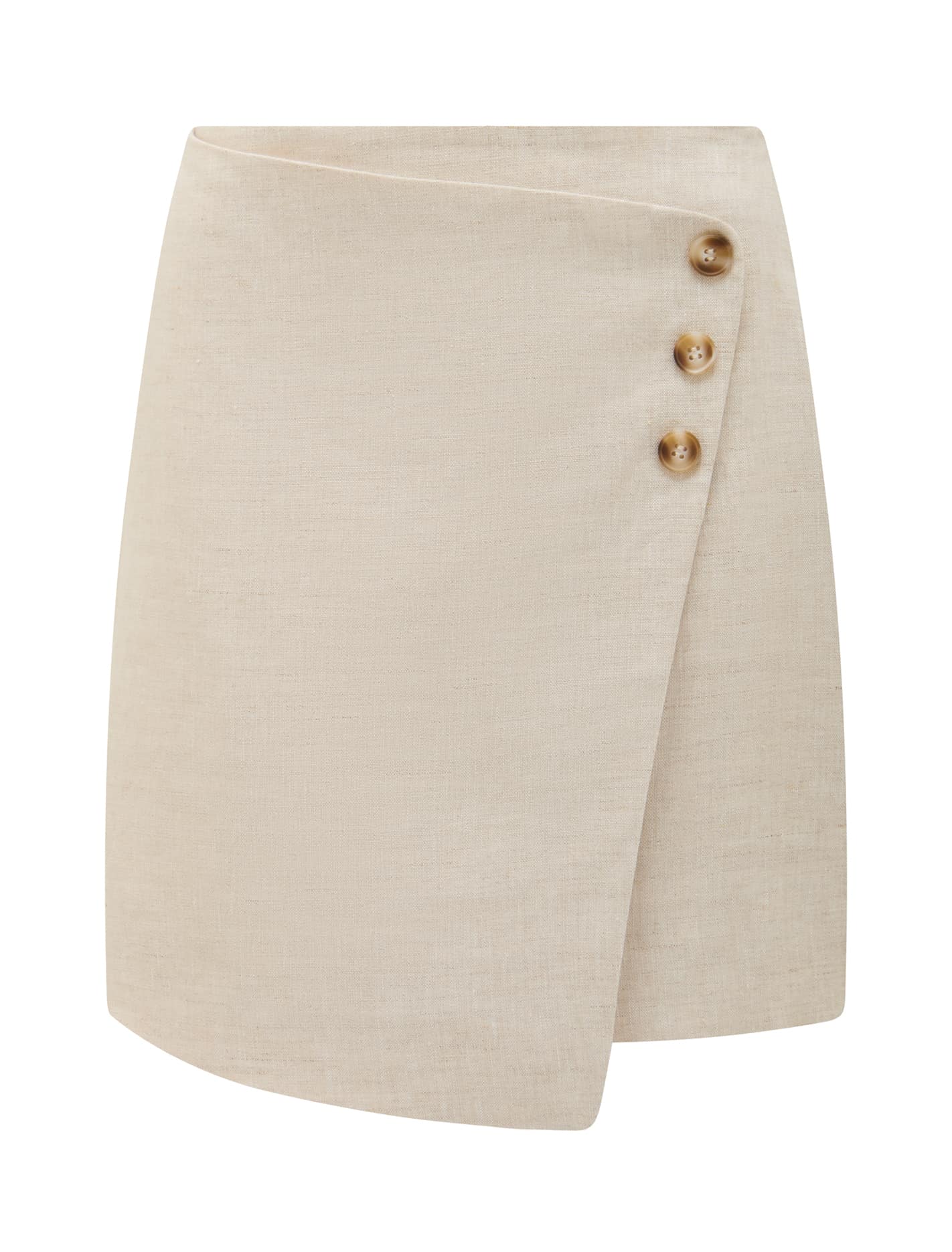 Lettie Linen Wrap Mini Skirt Forever New