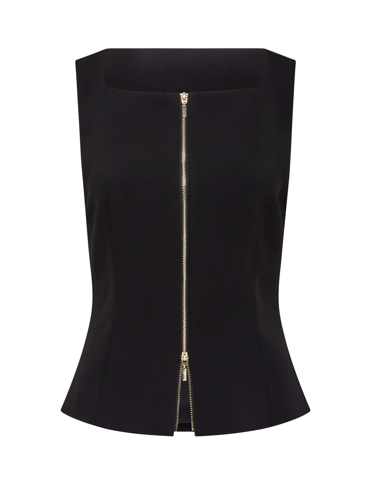 Joslyn Zip Front Bodice Top Forever New