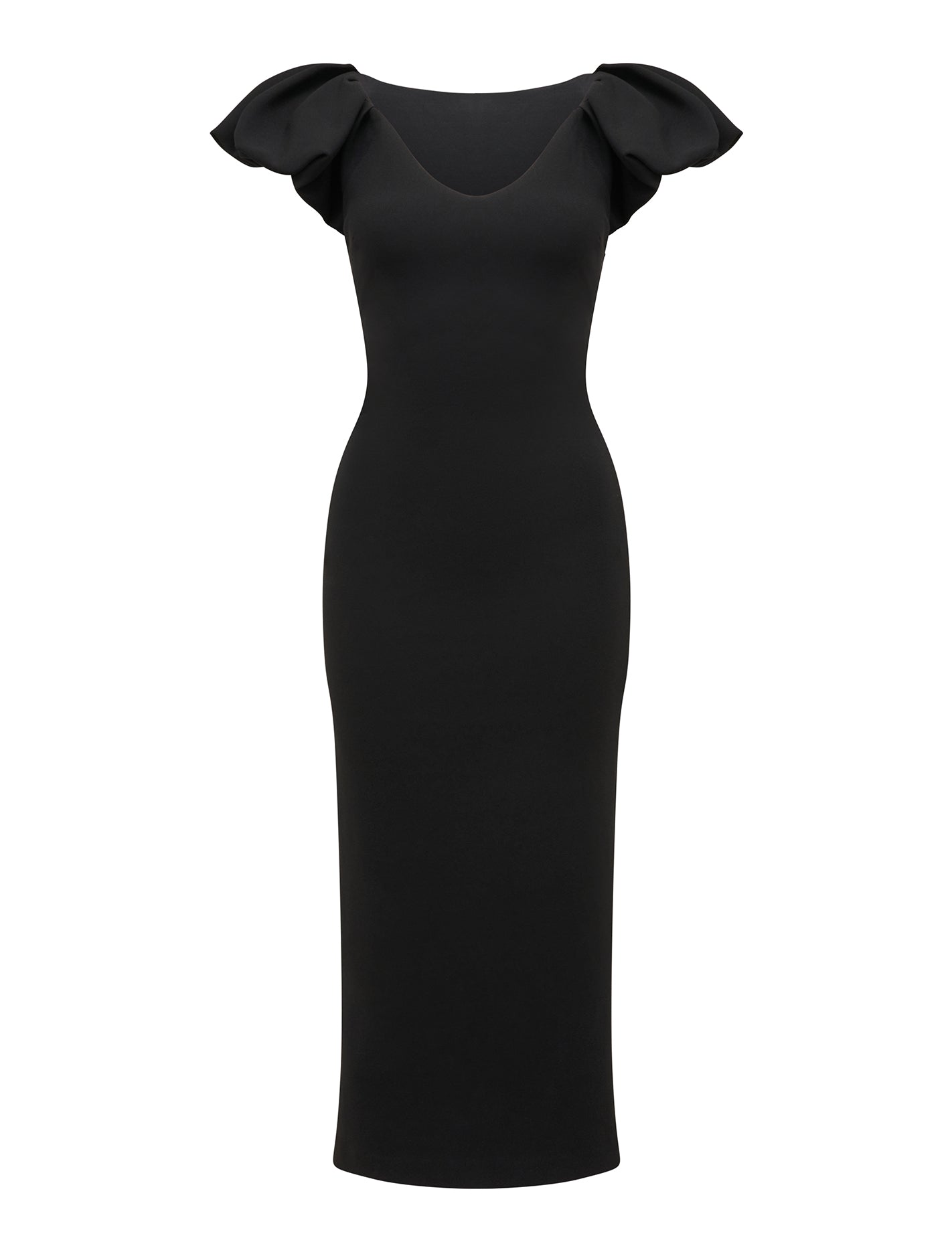 Makenna Bubble Sleeve Midi Dress Forever New