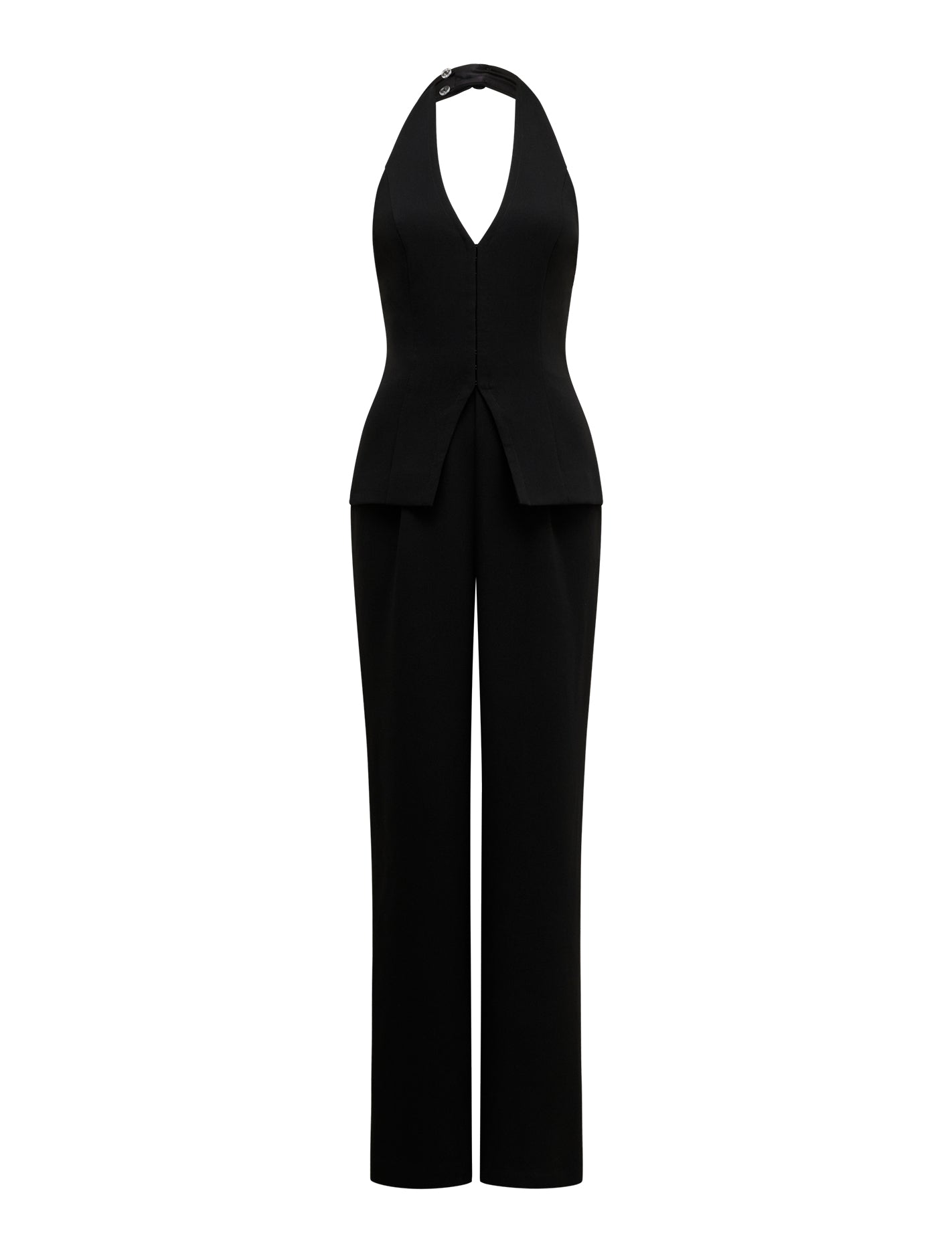 Riva Hook And Eye Halter Jumpsuit Forever New