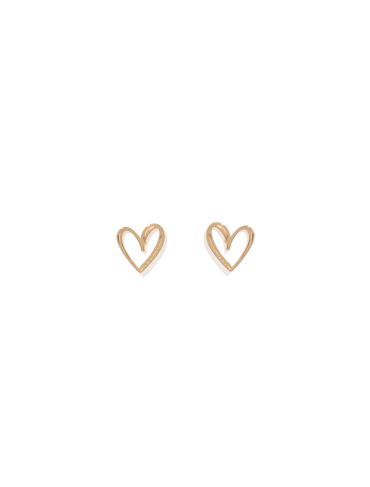 Havana Heart Earrings 0 Gold Forever New