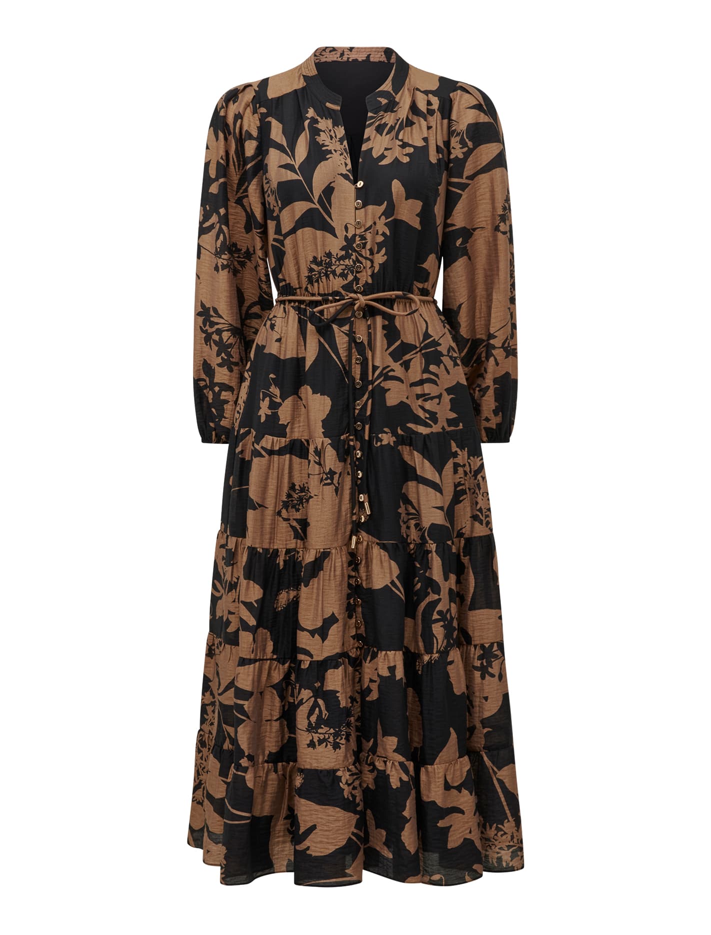 Adeline Petite Tiered Midi Dress Forever New