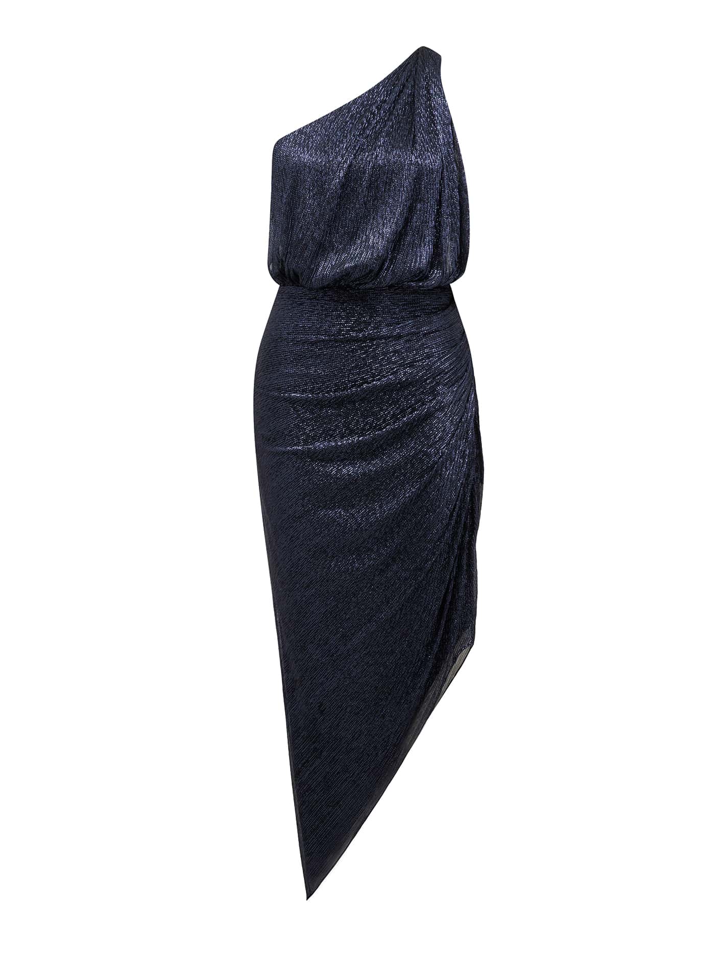 Cassidy One Shoulder Plisse Midi Dress Forever New