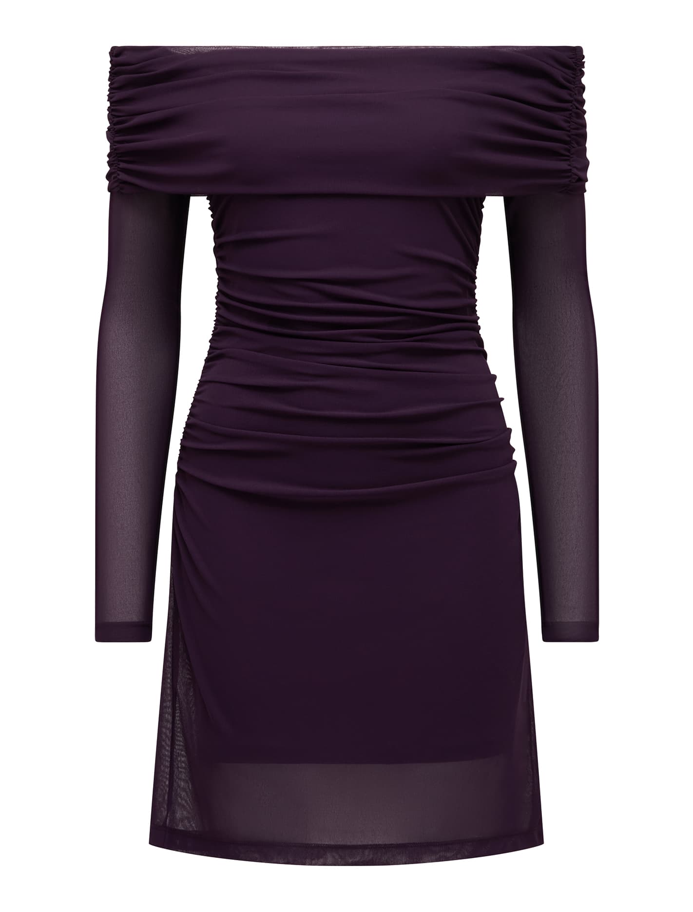 Mindy Mesh Bardot Mini Dress Forever New