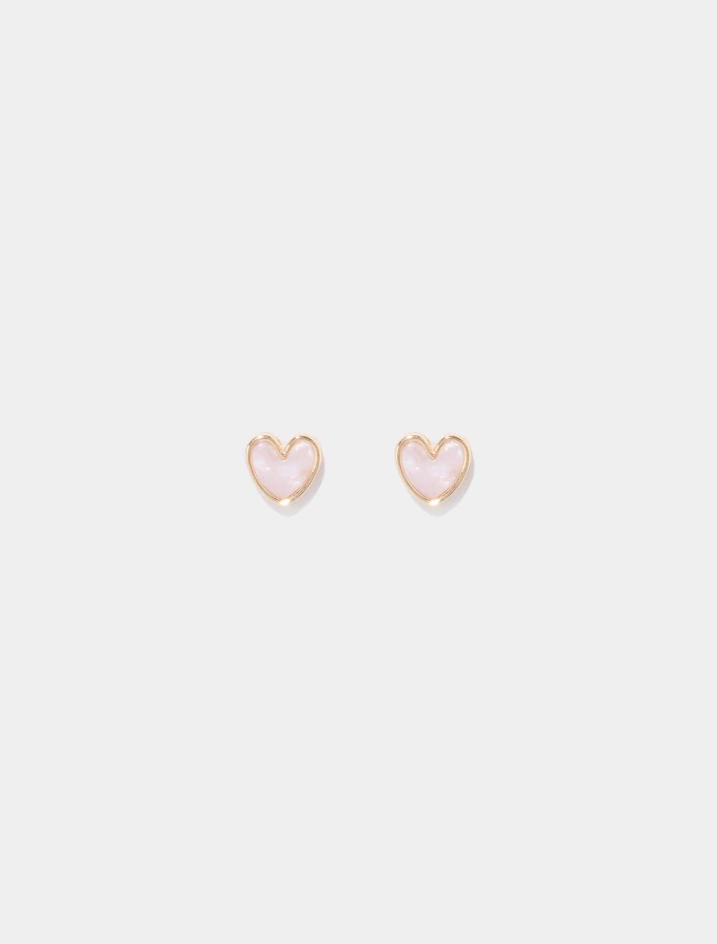 Norah Heart Stud Earrings 0 Gold Pink Forever New