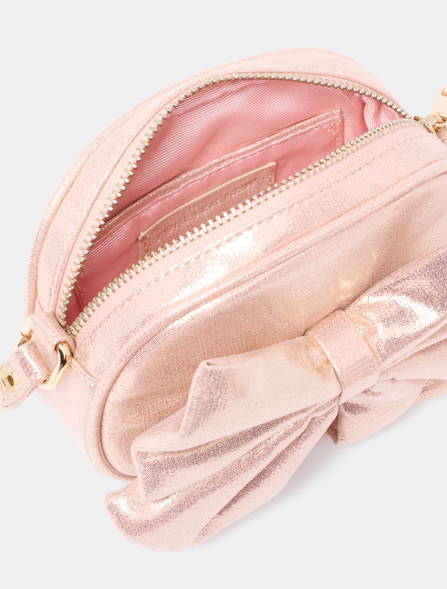 Zoella Girls Metallic Bow Bag Forever New