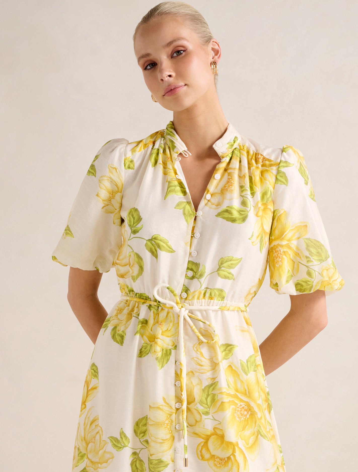 Macey Printed Midi Dress Forever New