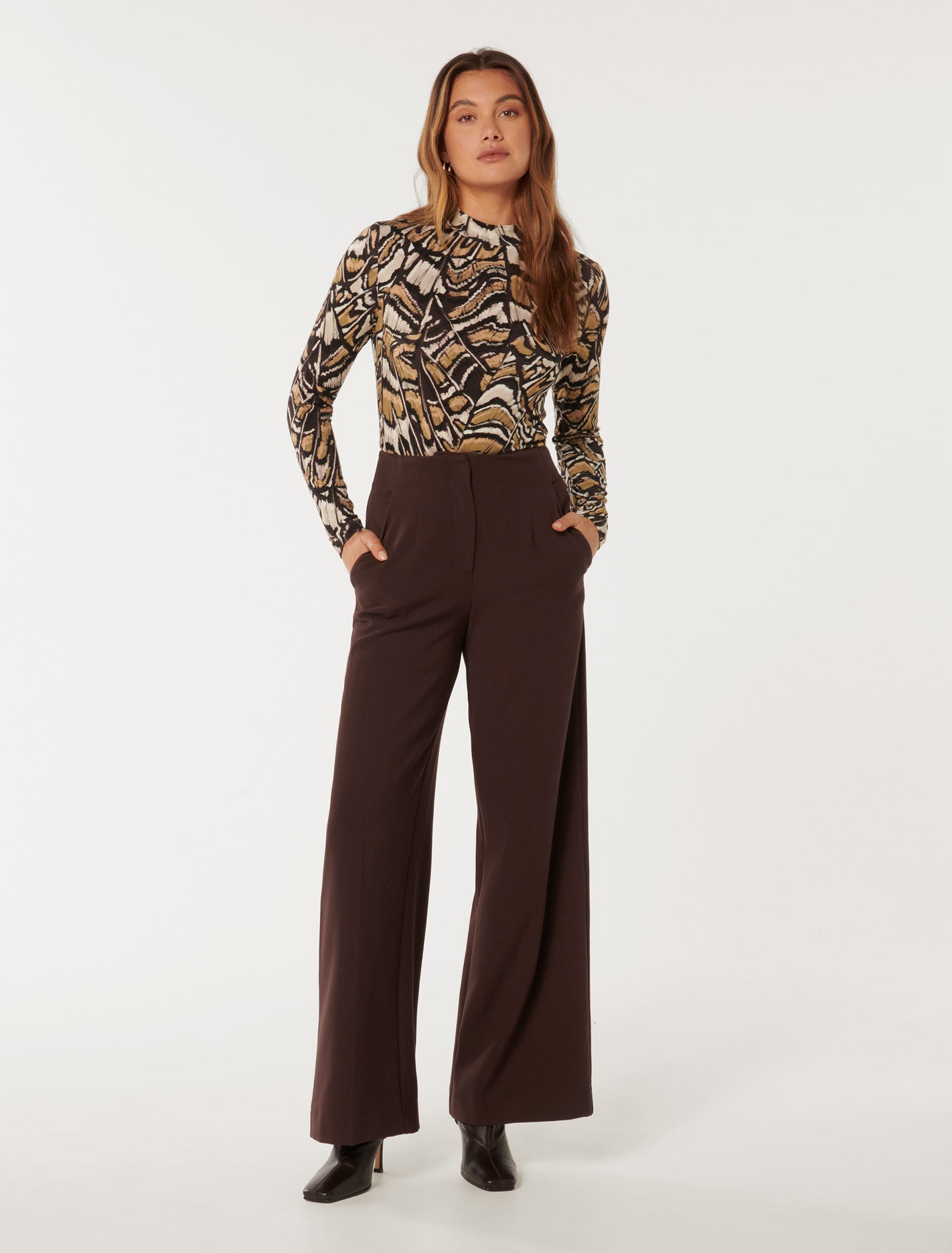 Valera Skivvy Neck Long Sleeve Top Forever New