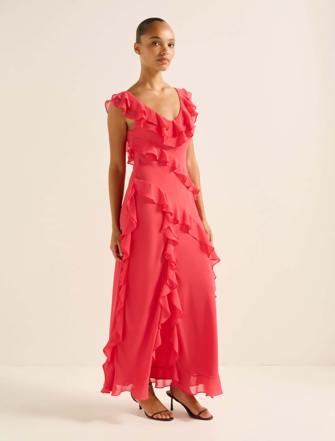 Olive Ruffle Dress Forever New