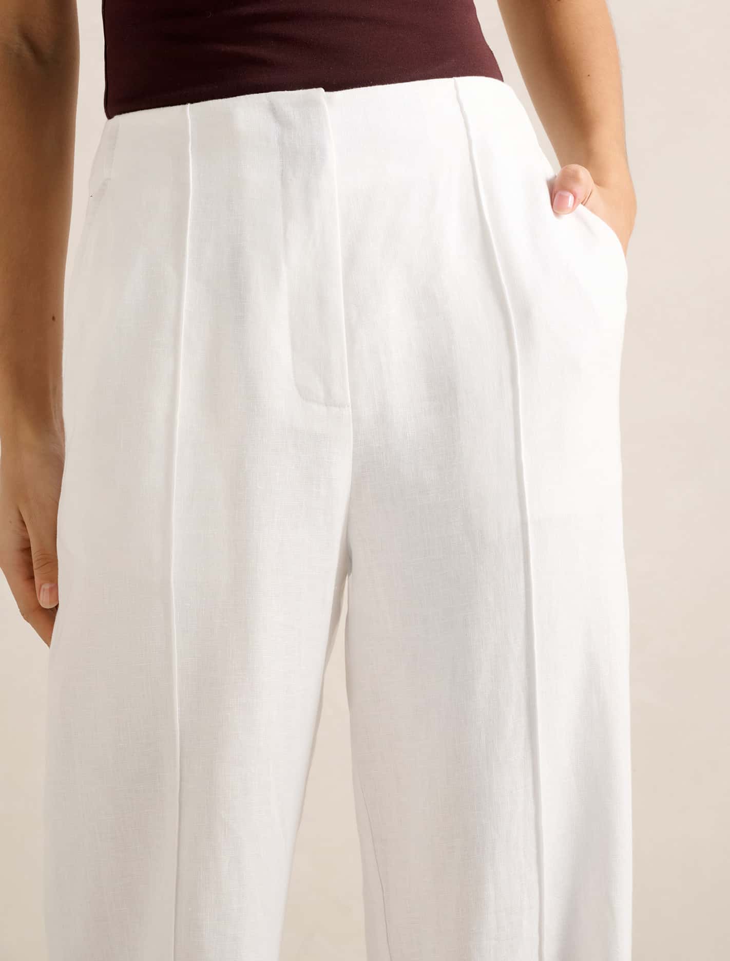 Posey Linen Wide Leg Pants Forever New