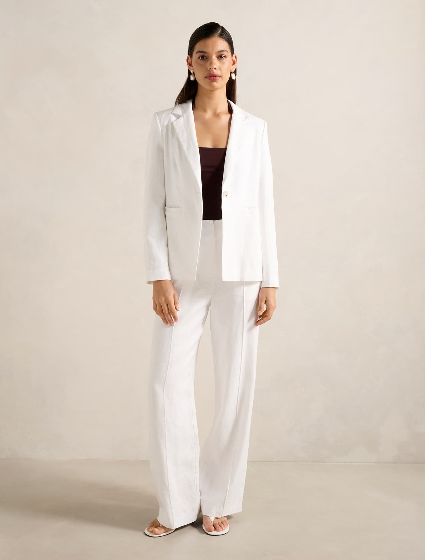Posey Linen Wide Leg Pants Forever New