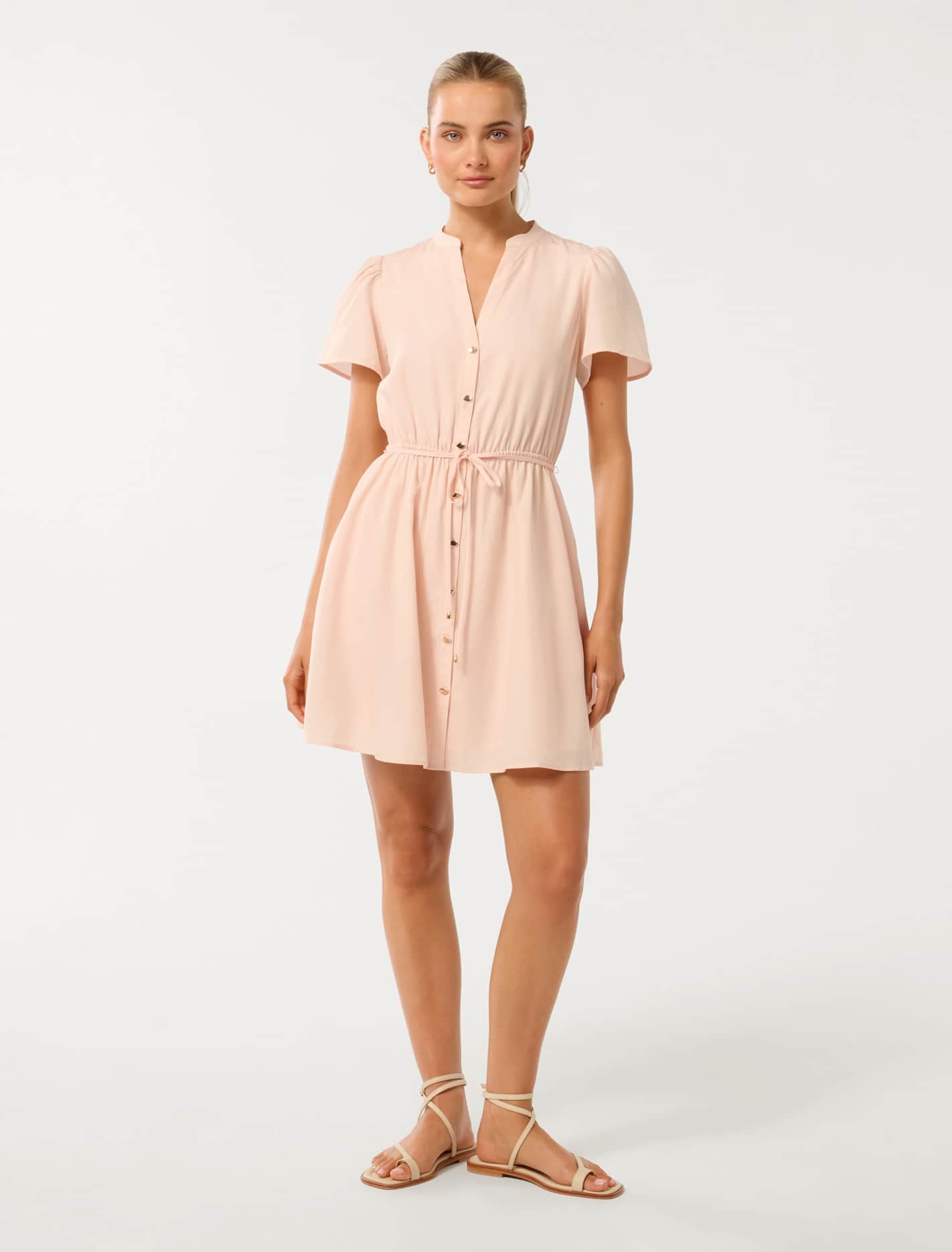 Logan Shirt Mini Dress Forever New