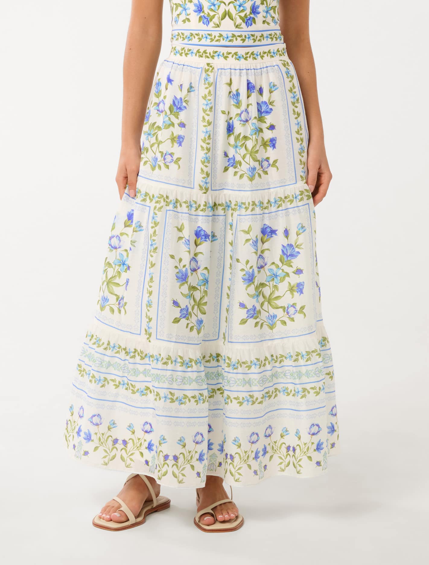 Francine Printed Maxi Skirt Bellview Floral Forever New