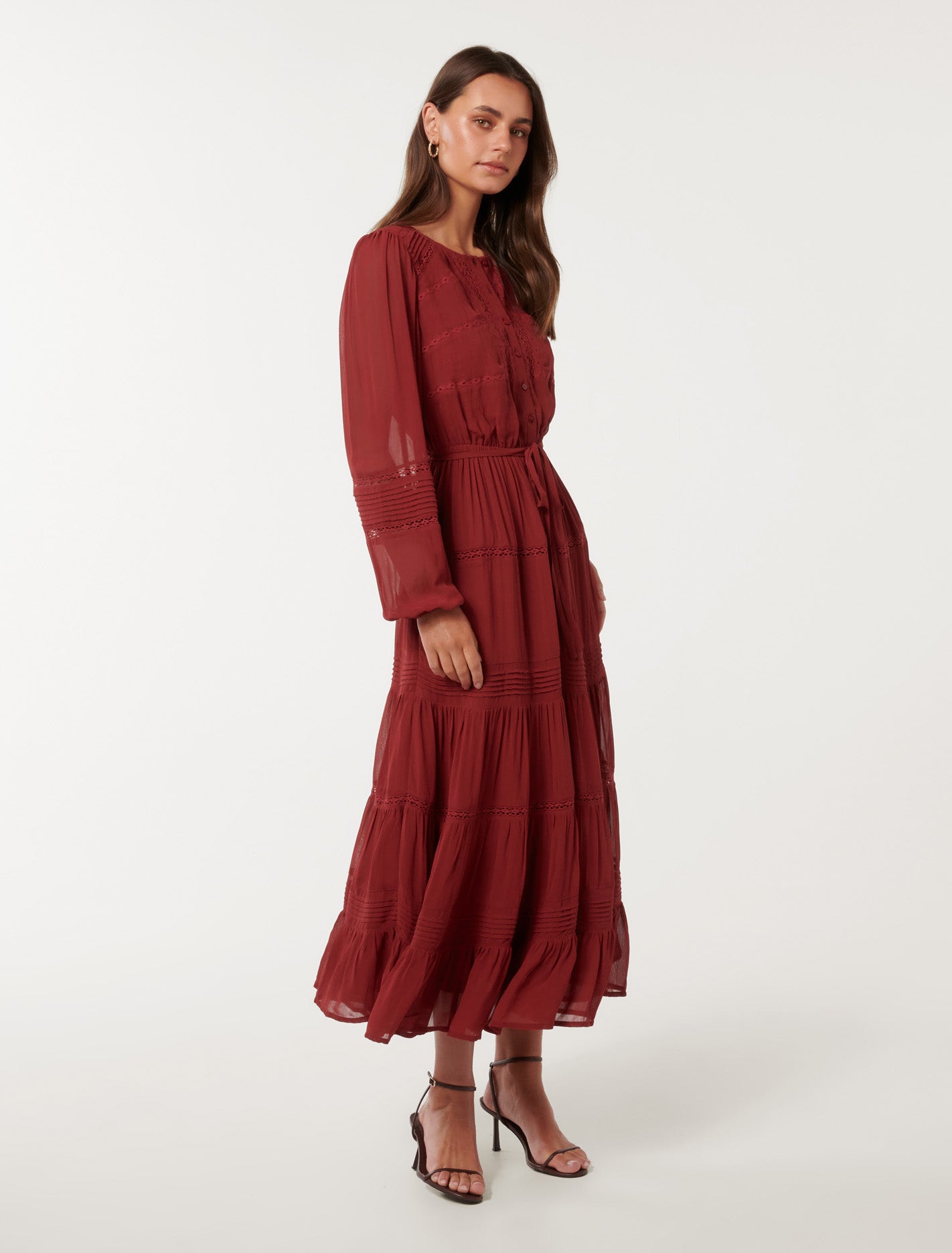 Frankie Lace Trim Dress Forever New