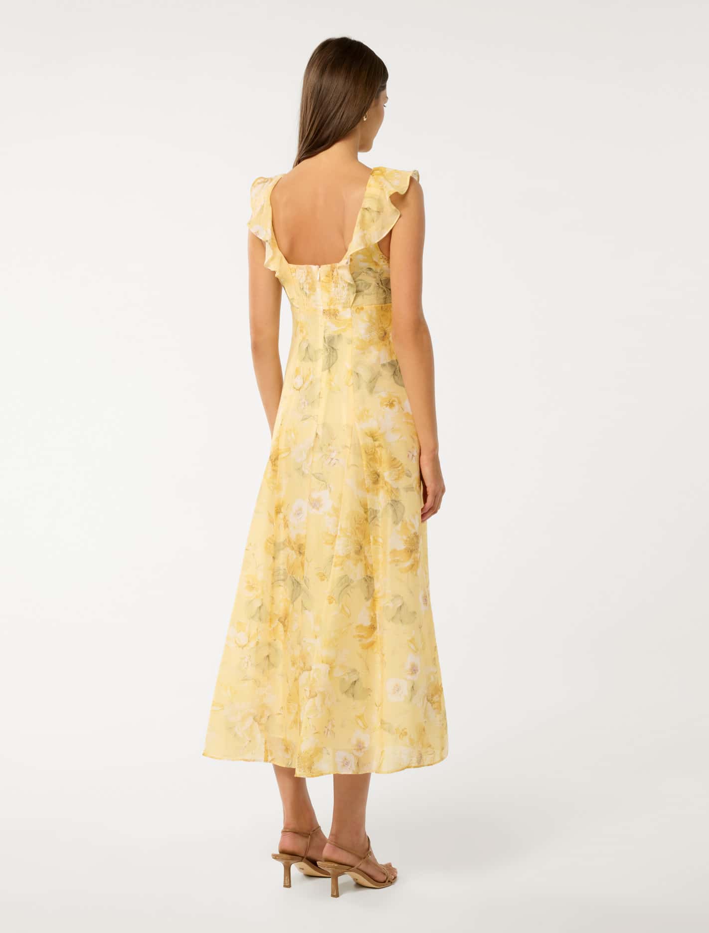 Lenny Godet Printed Midi Dress Forever New