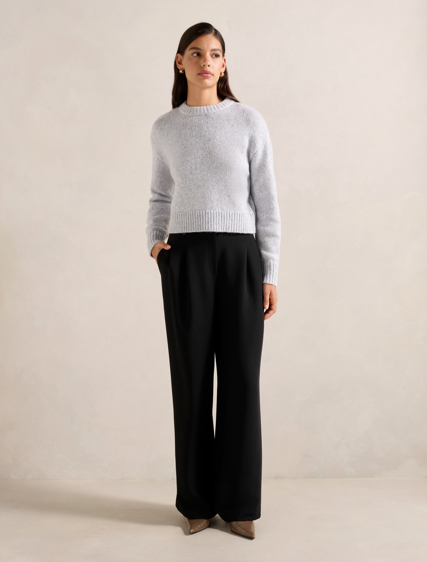 Desiree Button Straight Leg Pants Forever New