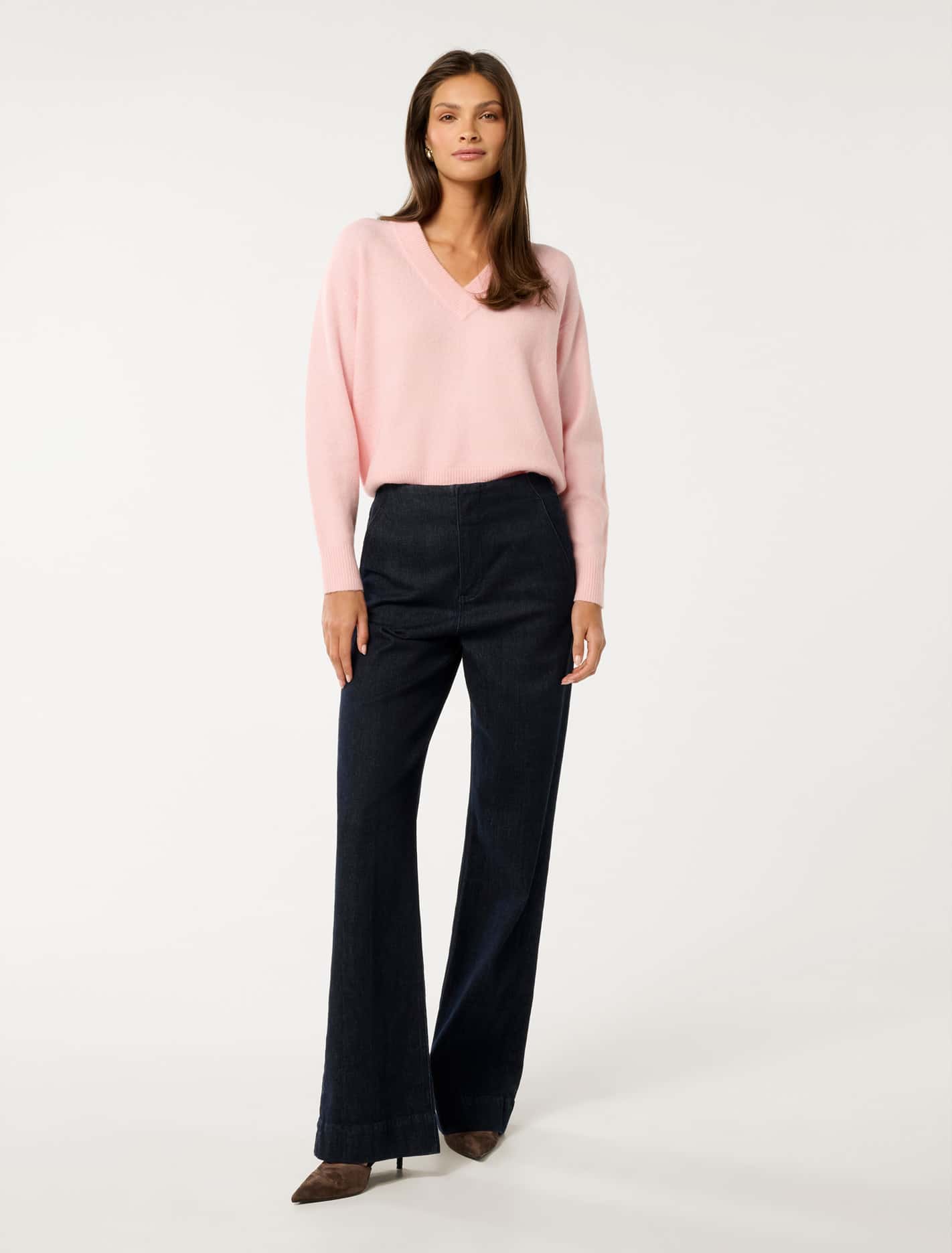 Everley V Neck Sweater Forever New