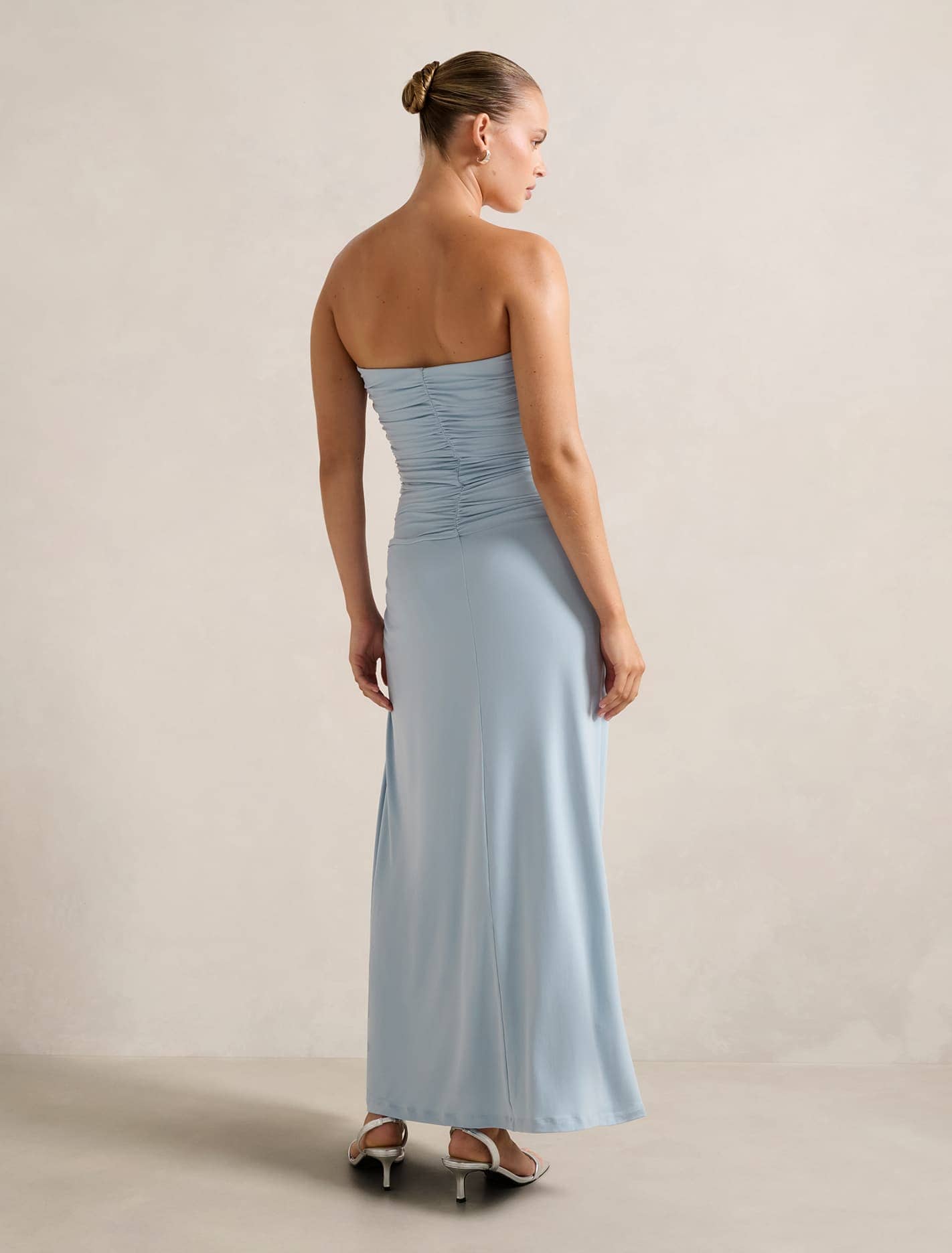 Keely Strapless Jersey Maxi Dress Forever New